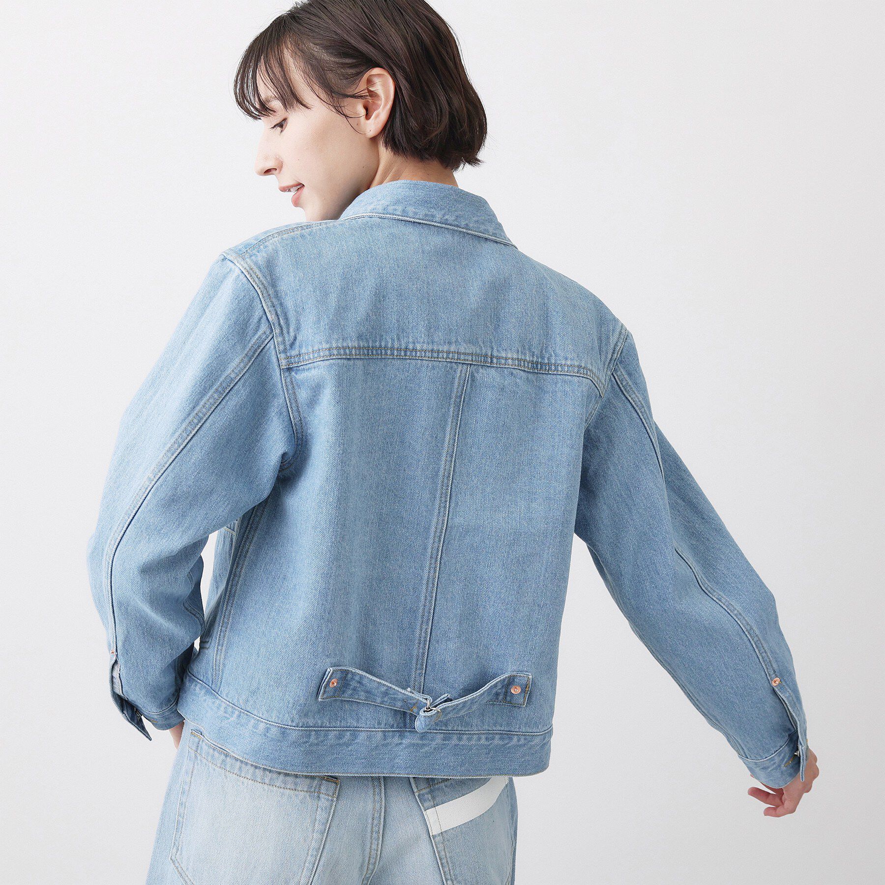 Dessin「【ユニセックス/2WAY】リバーシブルデニムジャケット」|デニムジャケット|