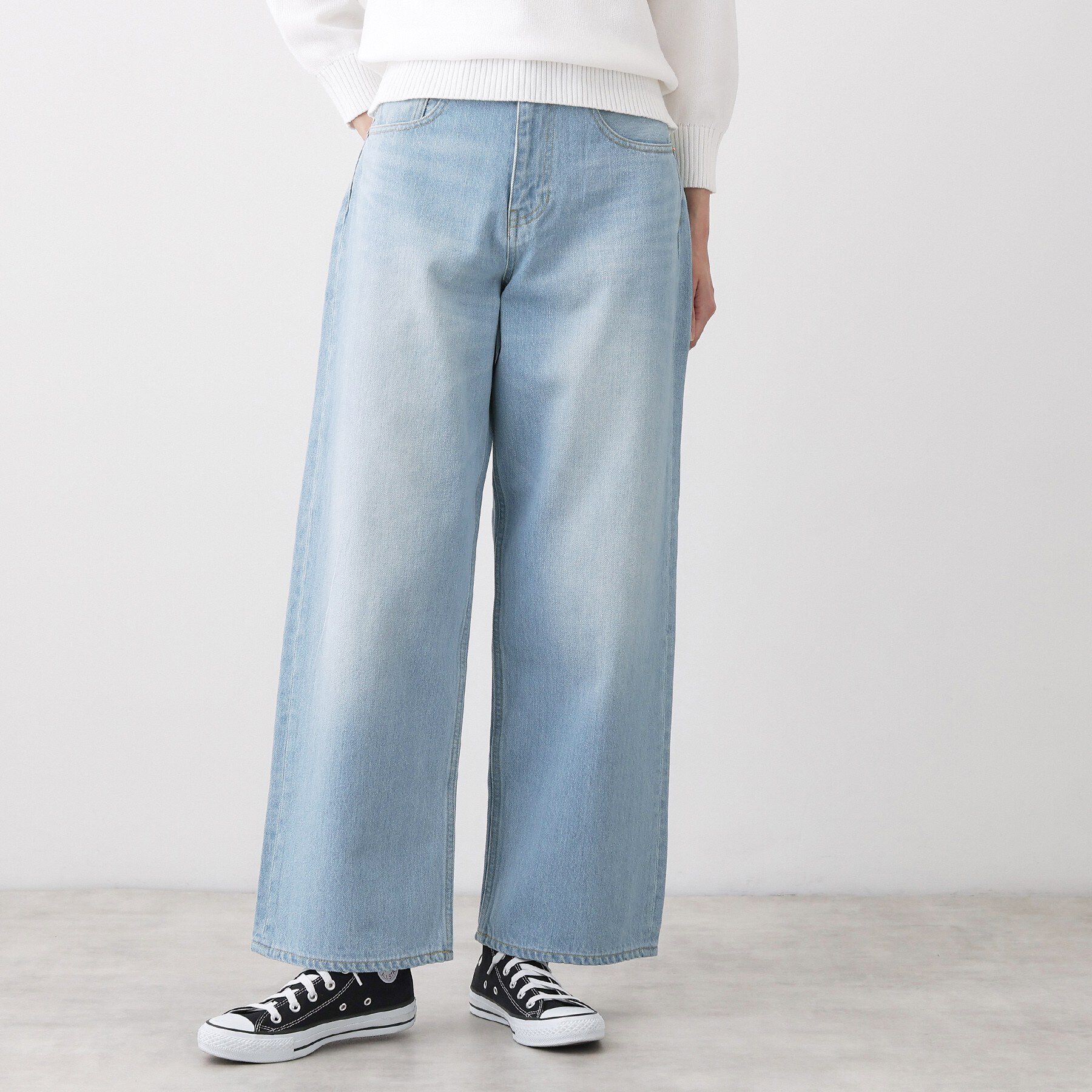 Dessin「【ユニセックス/洗える】ワイドシルエット12OZデニム」|デニム|