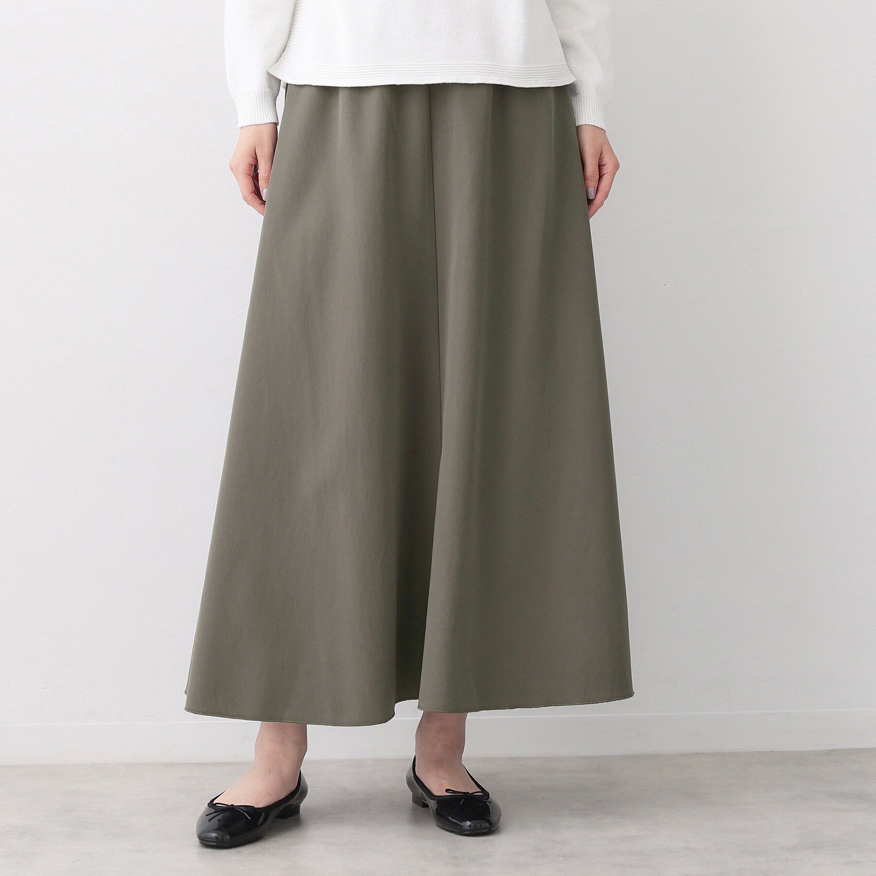 Dessin「【ウエストゴム/洗える】フィブリルソフトAラインスカート」|スカート|