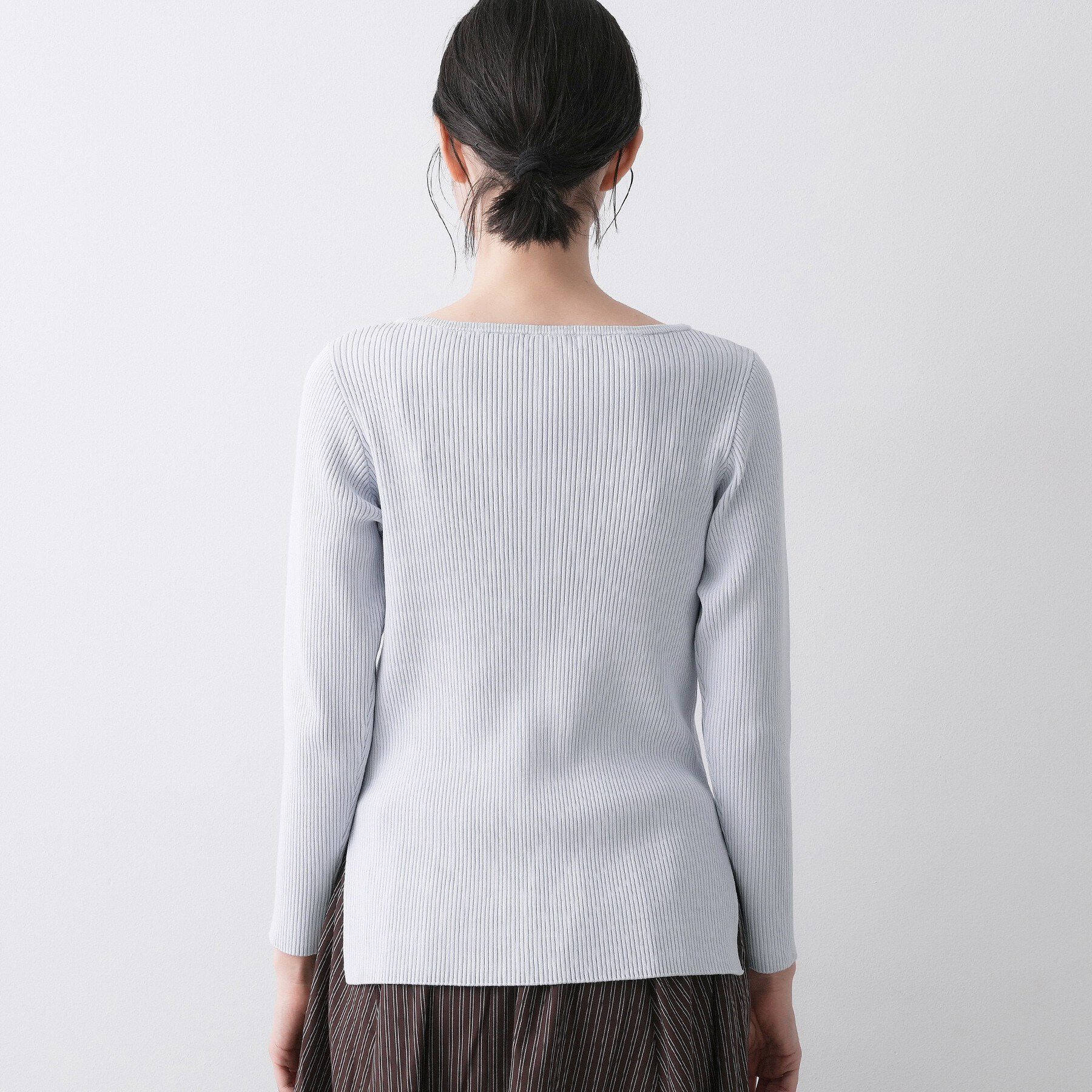 Dessin「【洗える】ボートネックリブニット」|ニット・セーター|