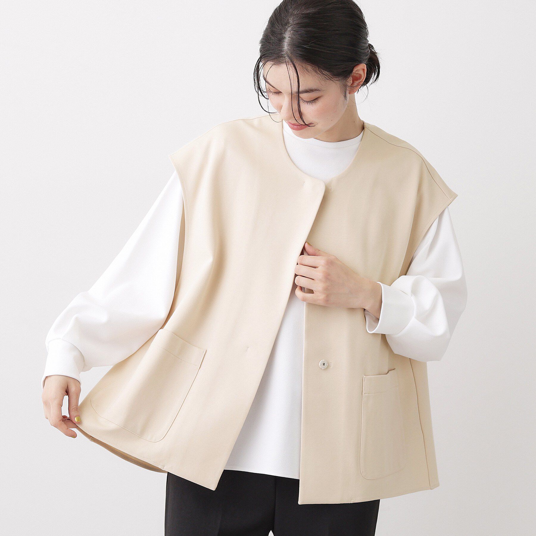 Dessin「【洗える】ポンチジレ」|ベスト・ジレ|