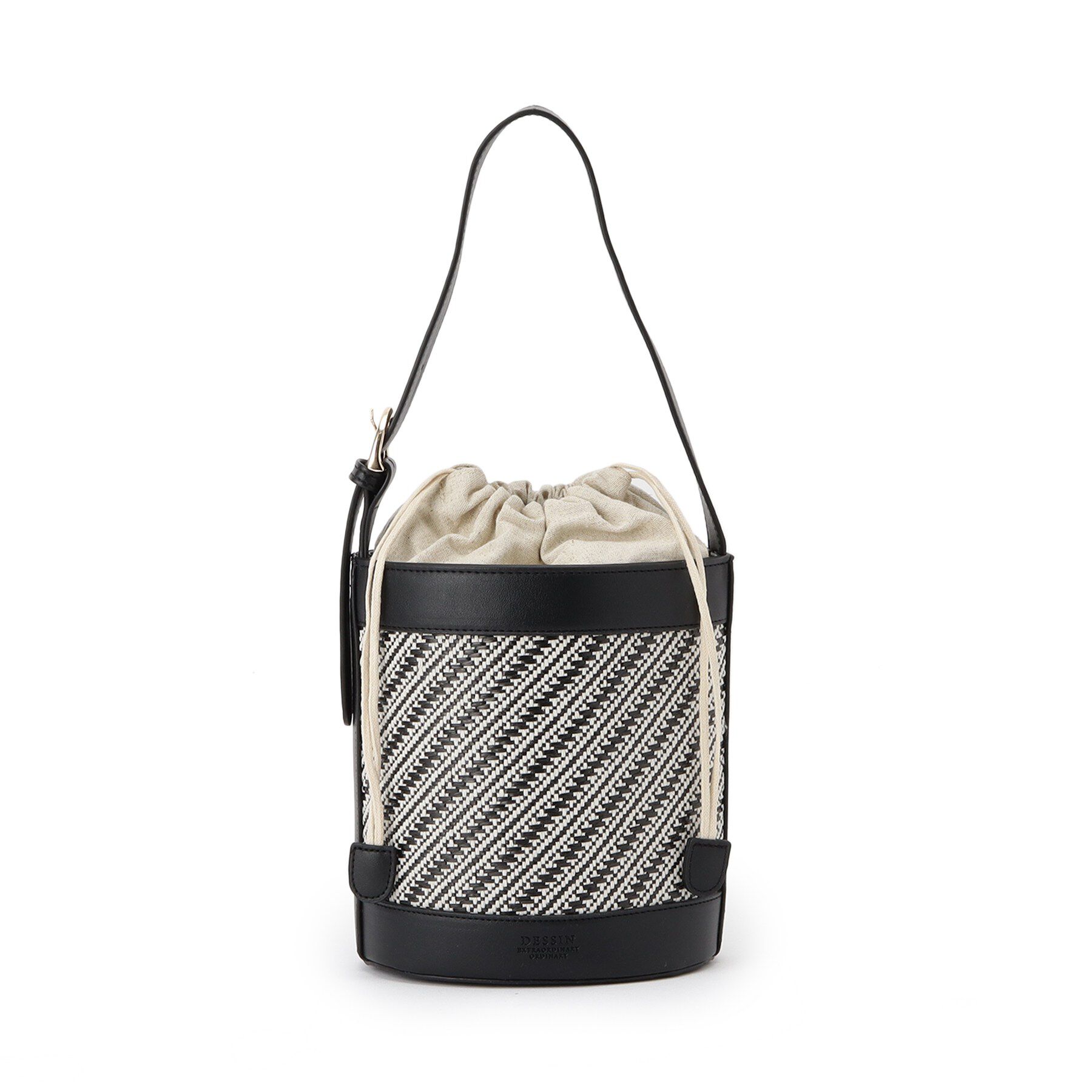 Dessin「ストライプ柄バッグコンビバケツショルダー」|ショルダー・メッセンジャー|