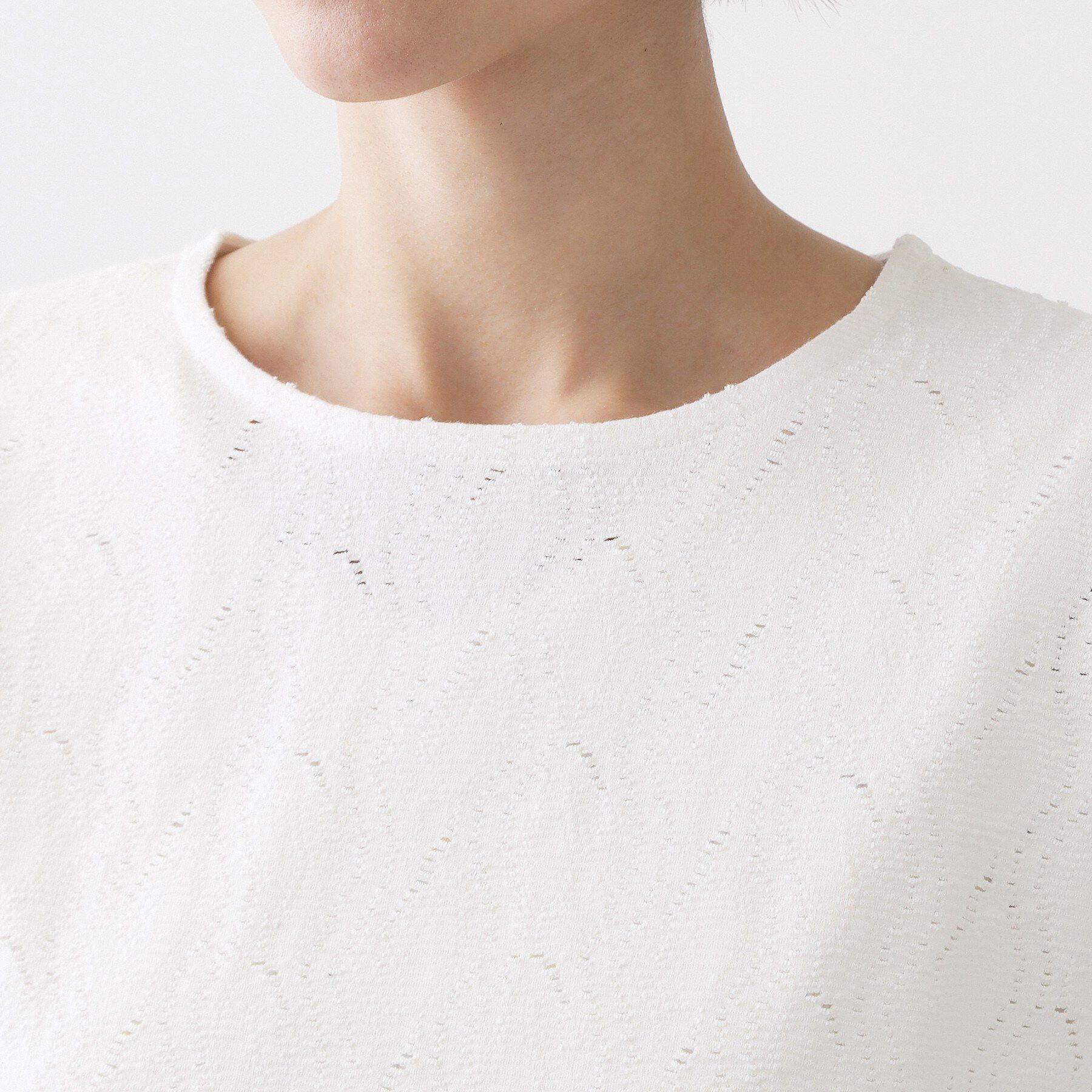 Dessin「【洗える】七分袖レースカットソー」|Tシャツ・カットソー|