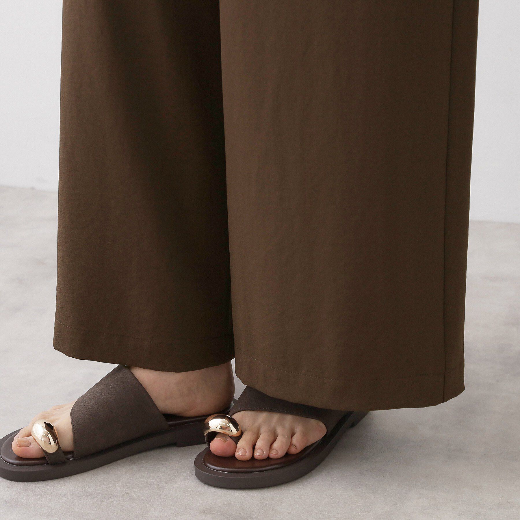 Dessin「【吸汗速乾/ウエストゴム】リラクシーワイドパンツ」|その他|