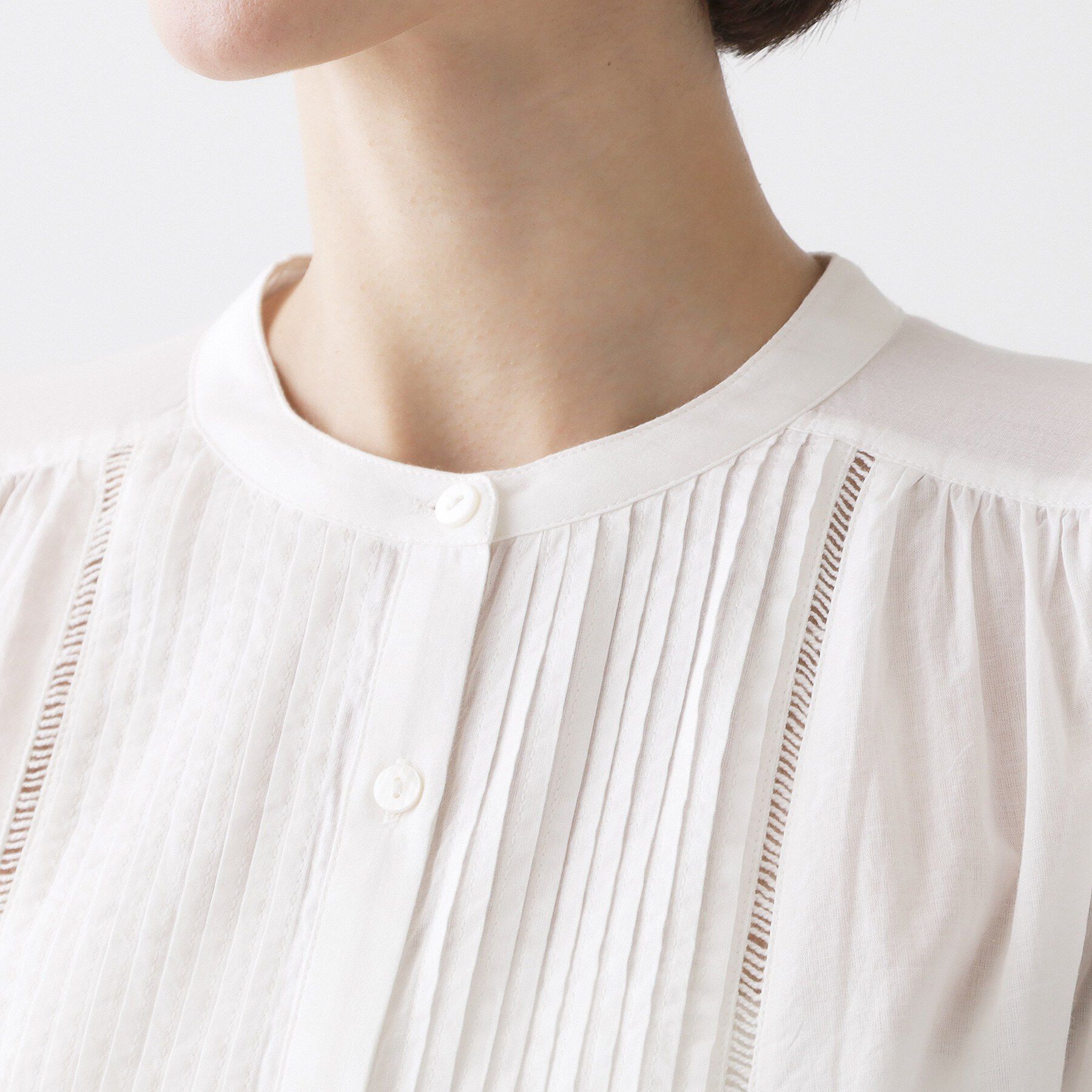 Dessin「【洗える】インドコットン刺繍ブラウス」|シャツ・ブラウス|