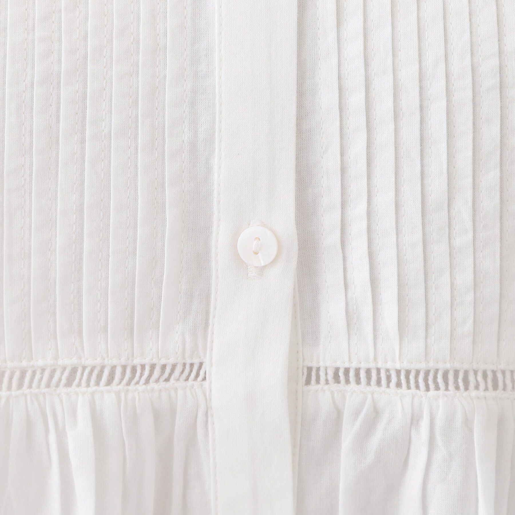 Dessin「【洗える】インドコットン刺繍ブラウス」|シャツ・ブラウス|