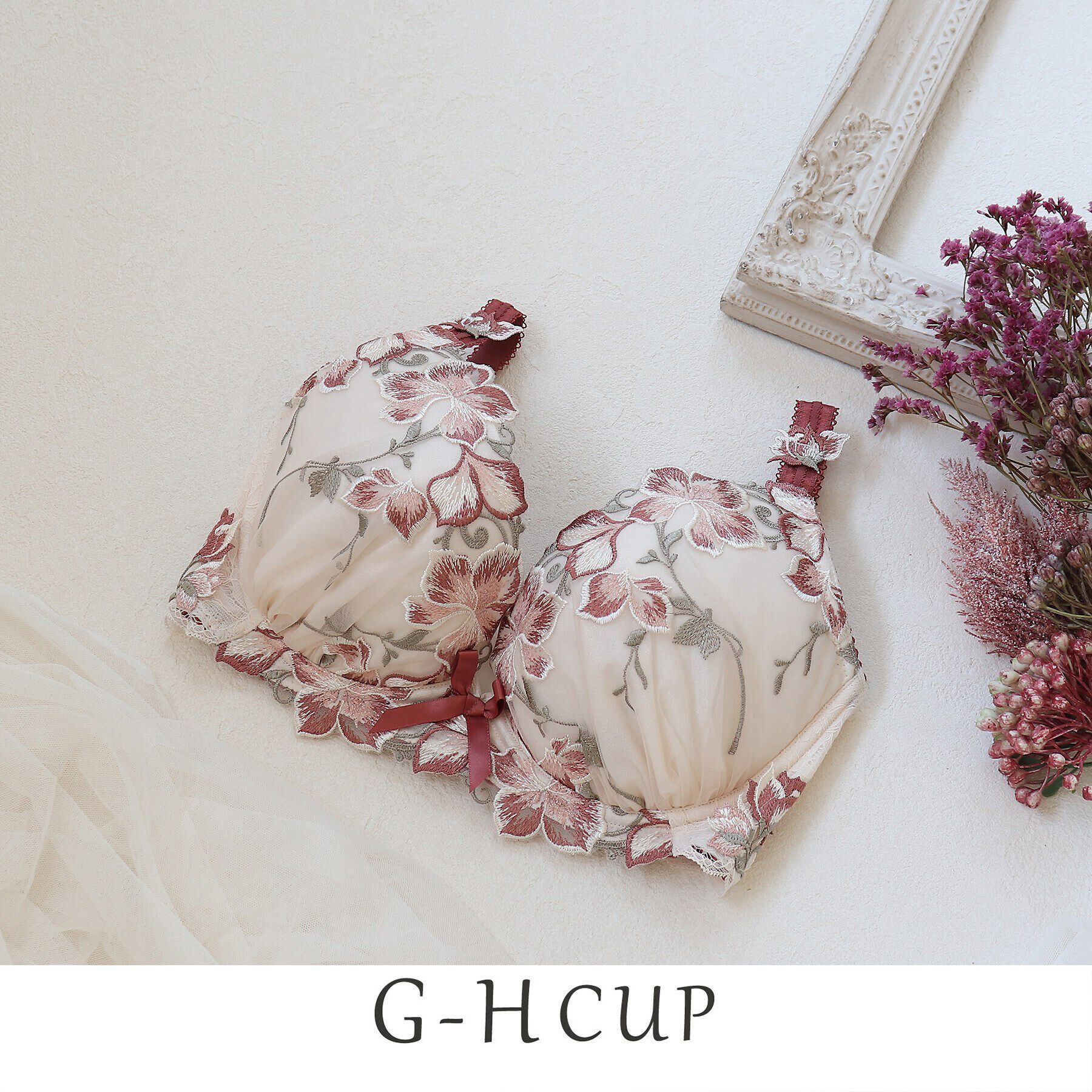 Risa Magli「クレモンス ブラジャー」|インナー|ローズ(062)