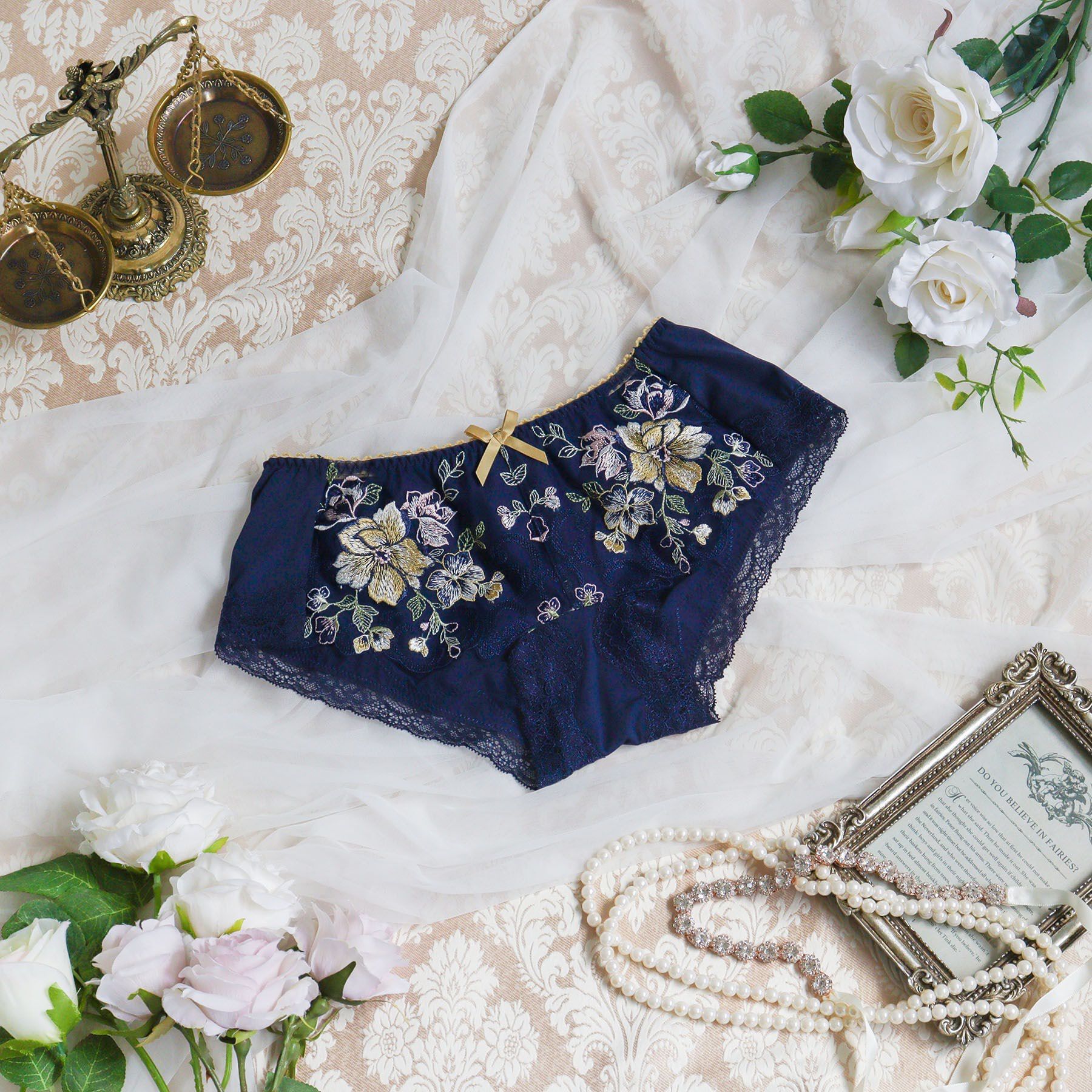 Risa Magli「エリオット ヒップハング」|インナー|ネイビー(094)