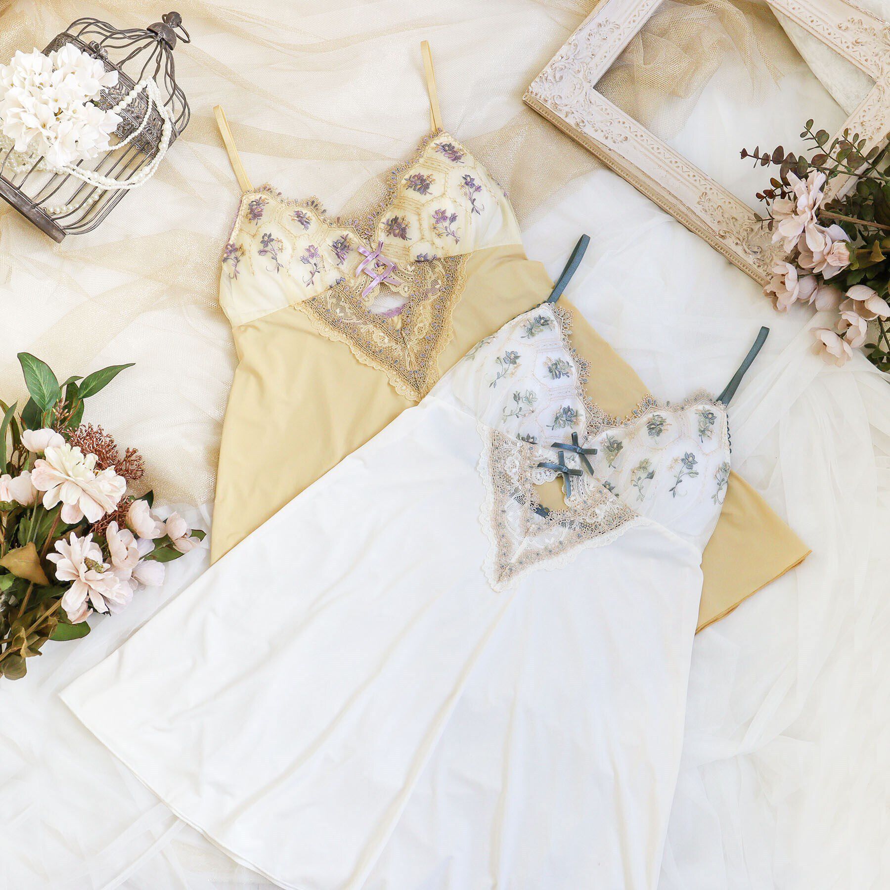 Risa Magli「シーラ カップ付スリップ」|キャミソール|