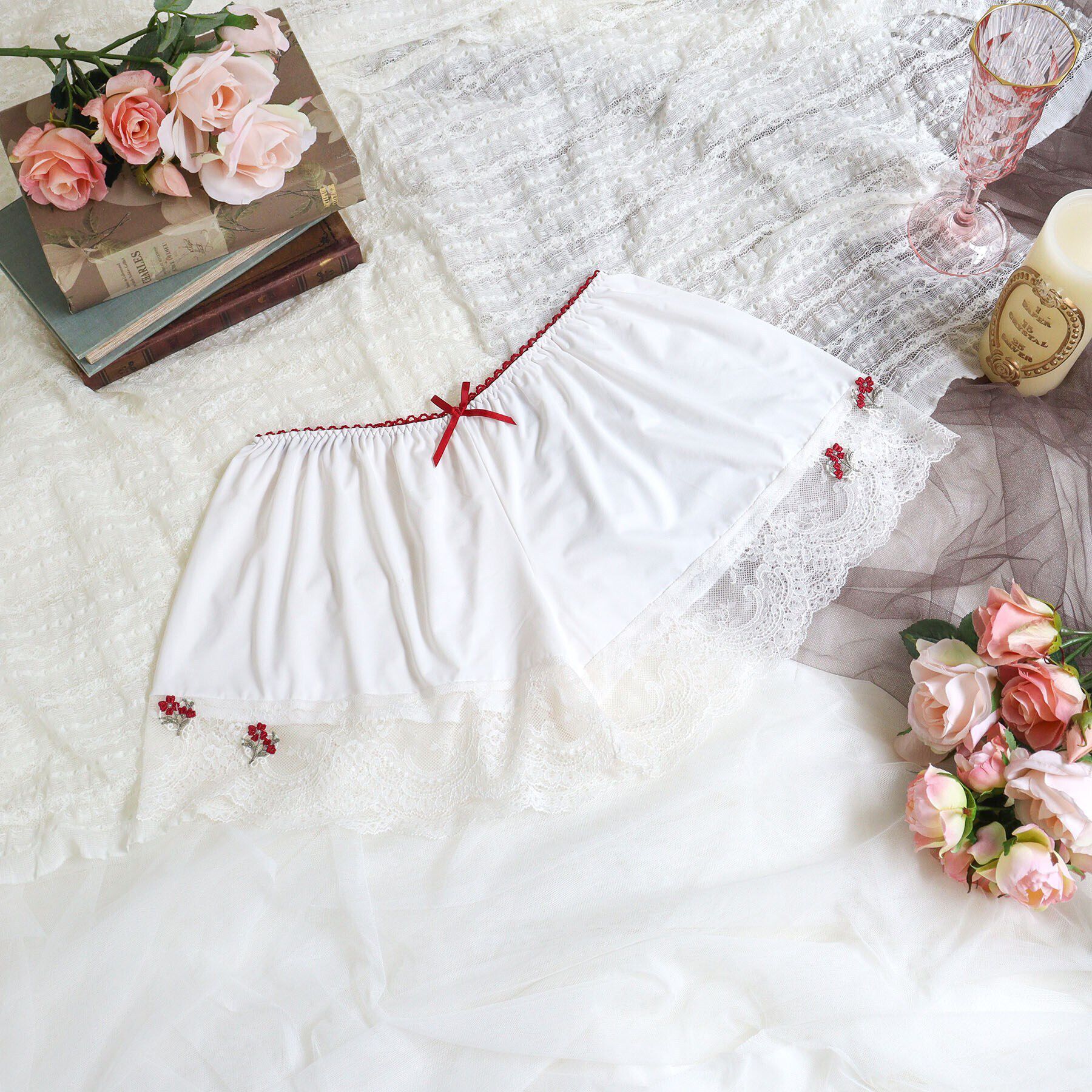 Risa Magli「リア タップパンツ」|インナー|アイボリー(004)