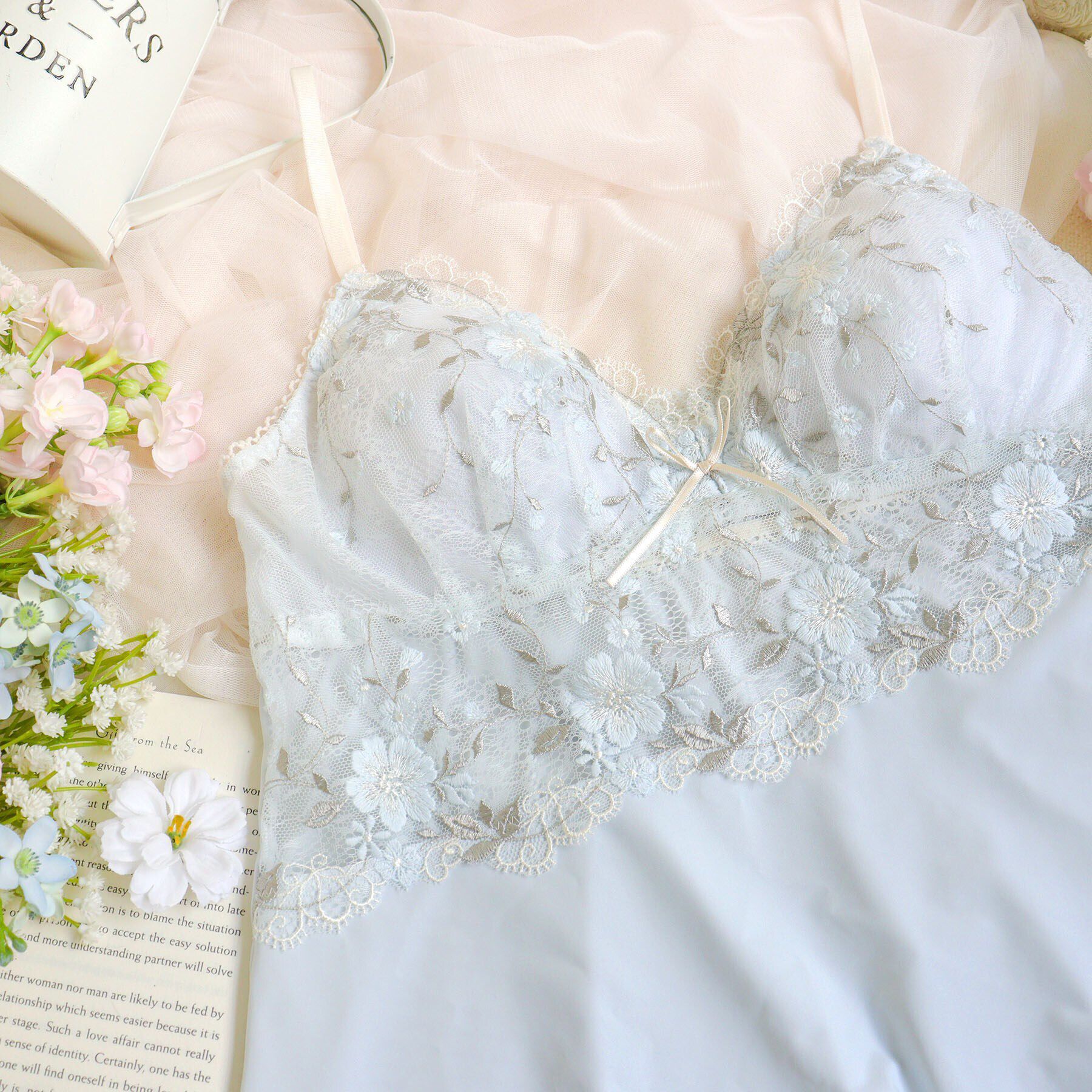 Risa Magli「シュクリエ カップ付キャミソール」|キャミソール|