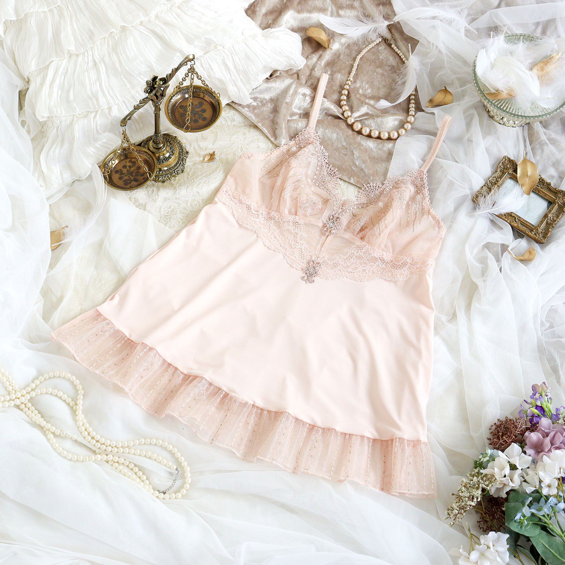 Risa Magli「ターシャ キャミソール」|キャミソール|ピンク(071)