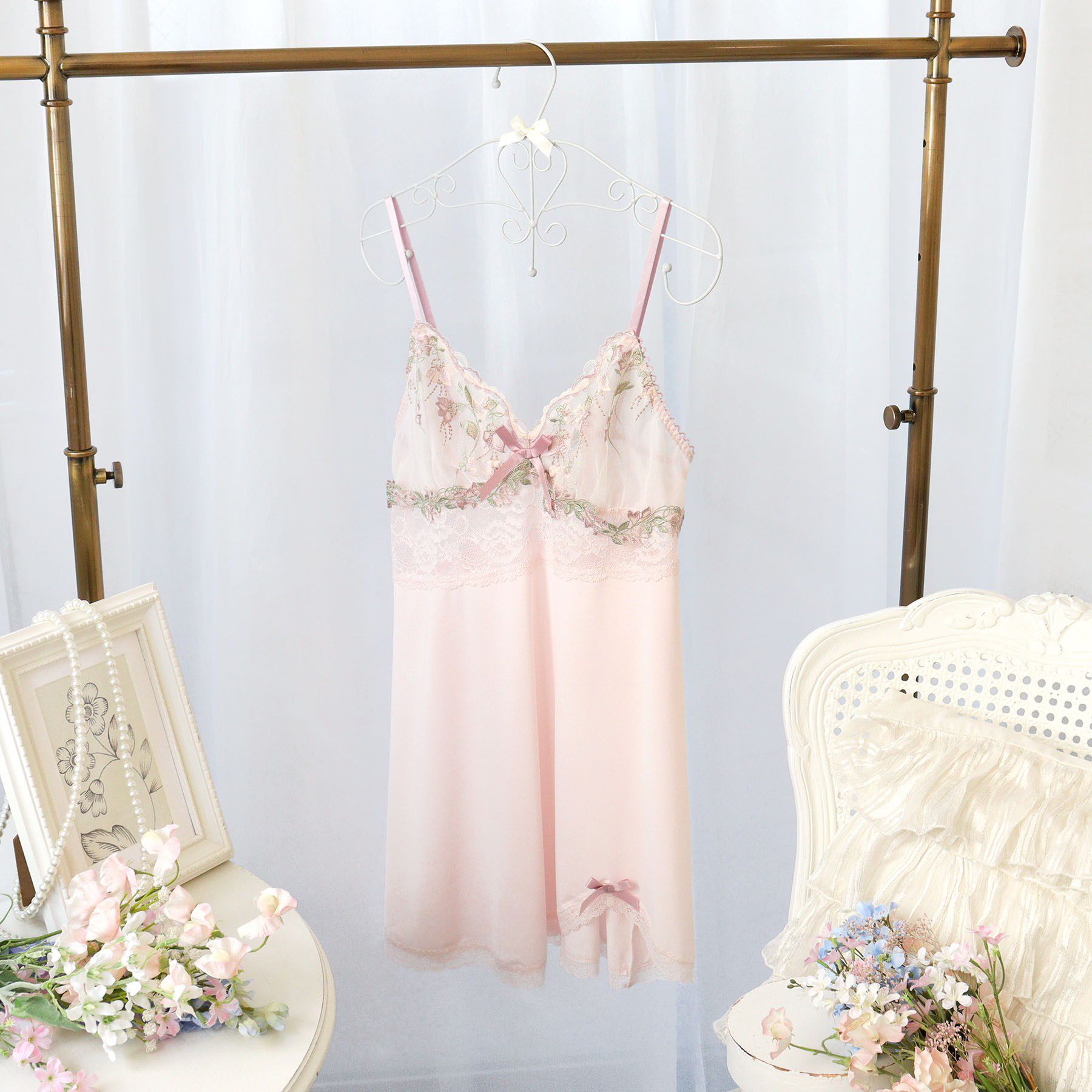 Risa Magli「ソア スリップ」|キャミソール|ピンク(071)