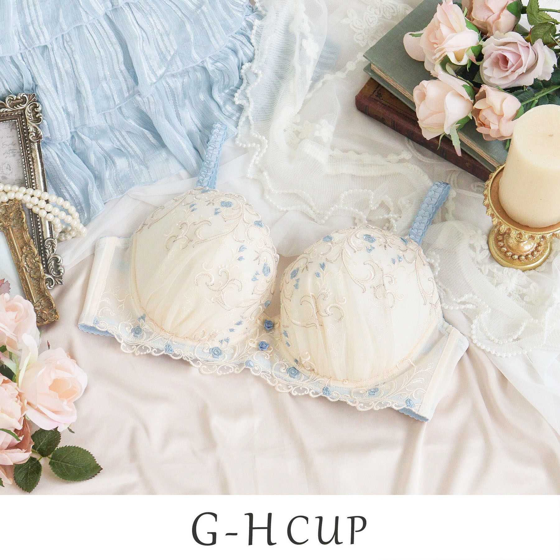 Risa Magli「シュテファニ ブラジャー (G-H) ＜Glamor Bra／バストアップタイプ＞」|インナー|クリーム(054)