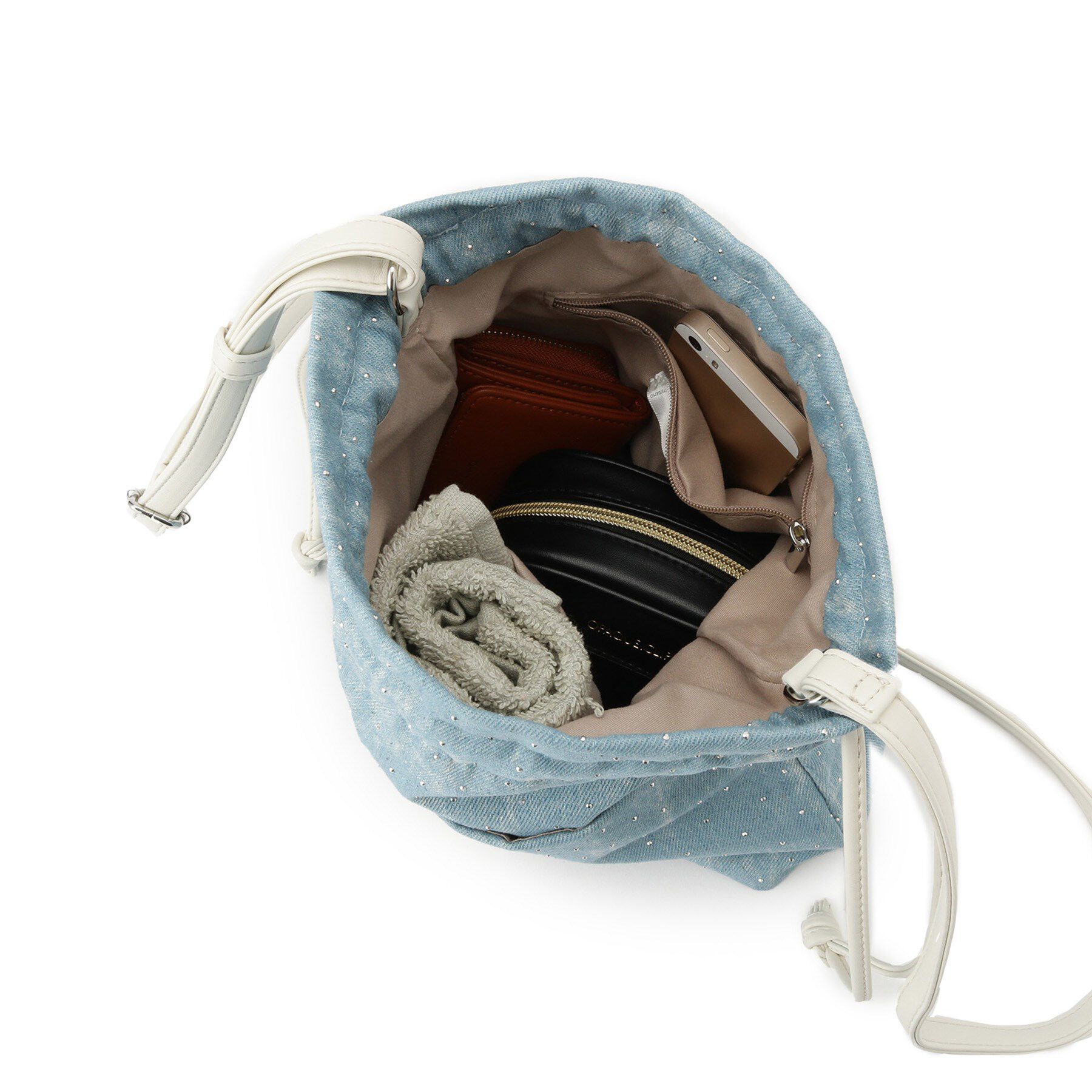 ITS&rsquo;DEMO「ストーンデニムミニショルダー」|ショルダー・メッセンジャー|