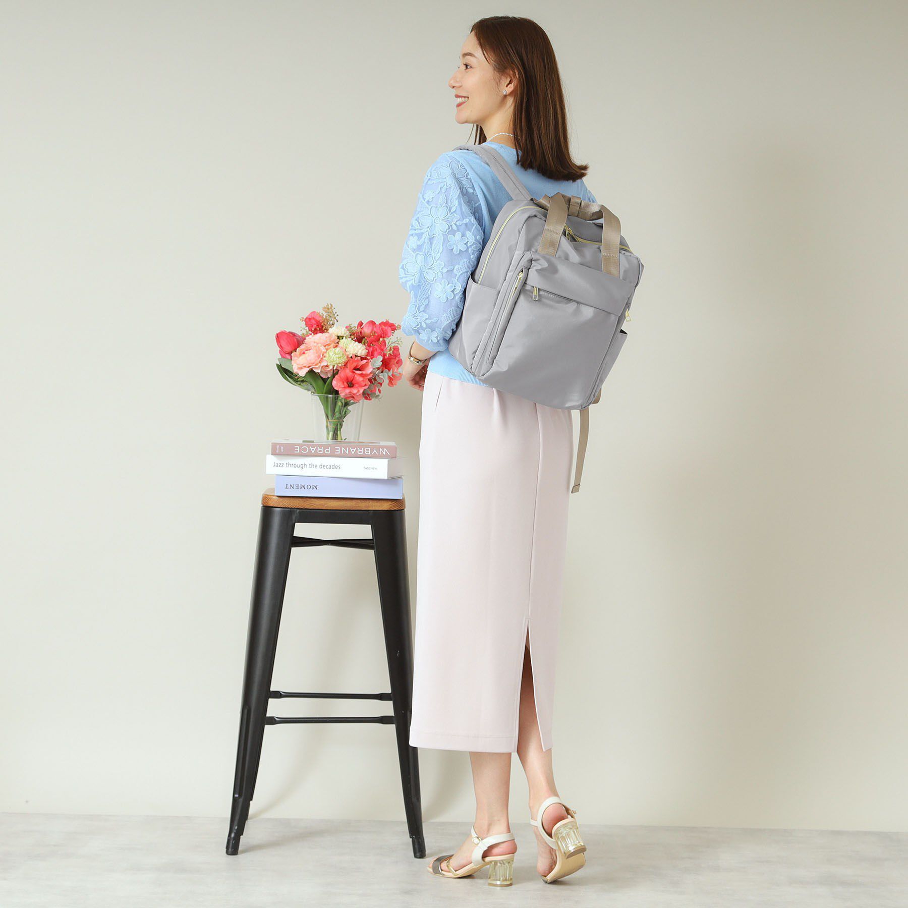 ITS&rsquo;DEMO「【A4・PC対応／10ポケット】収納アドバイザーボックスリュック」|リュック|