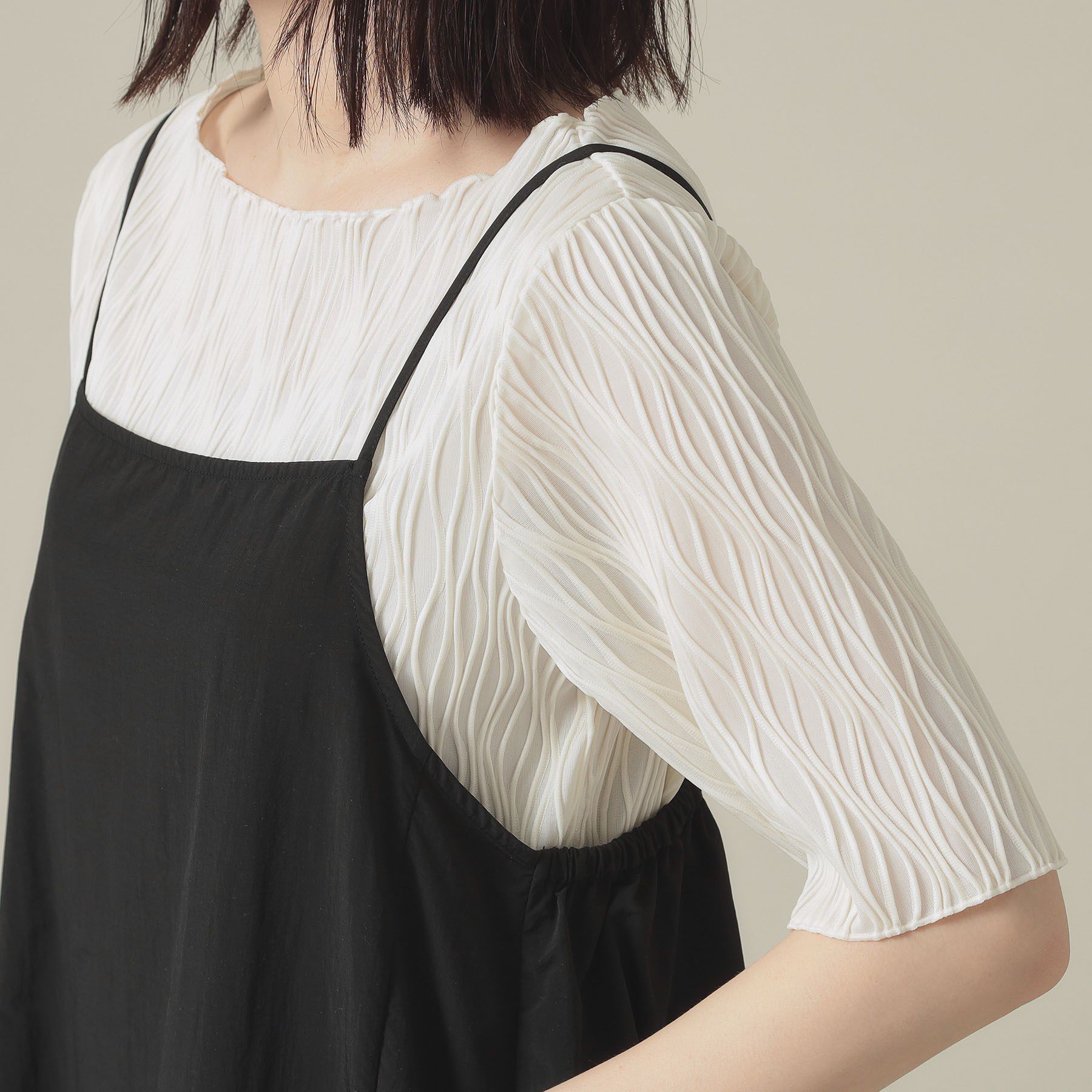 ITS&rsquo;DEMO「【撥水／洗濯機OK】キャミワンピース＜旅服シリーズ＞」|ワンピース|