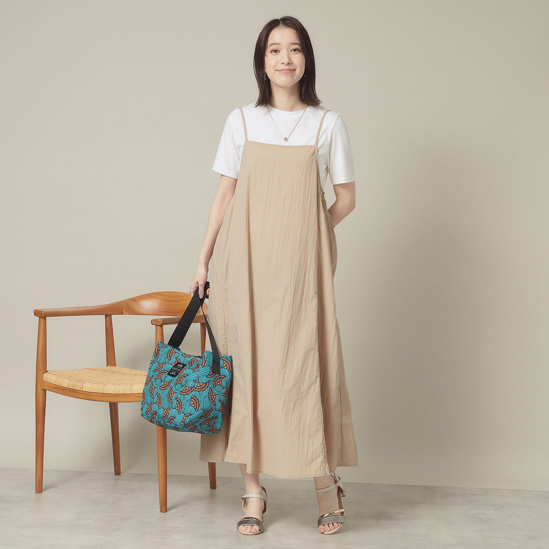 ITS&rsquo;DEMO「【撥水／洗濯機OK】キャミワンピース＜旅服シリーズ＞」|ワンピース|