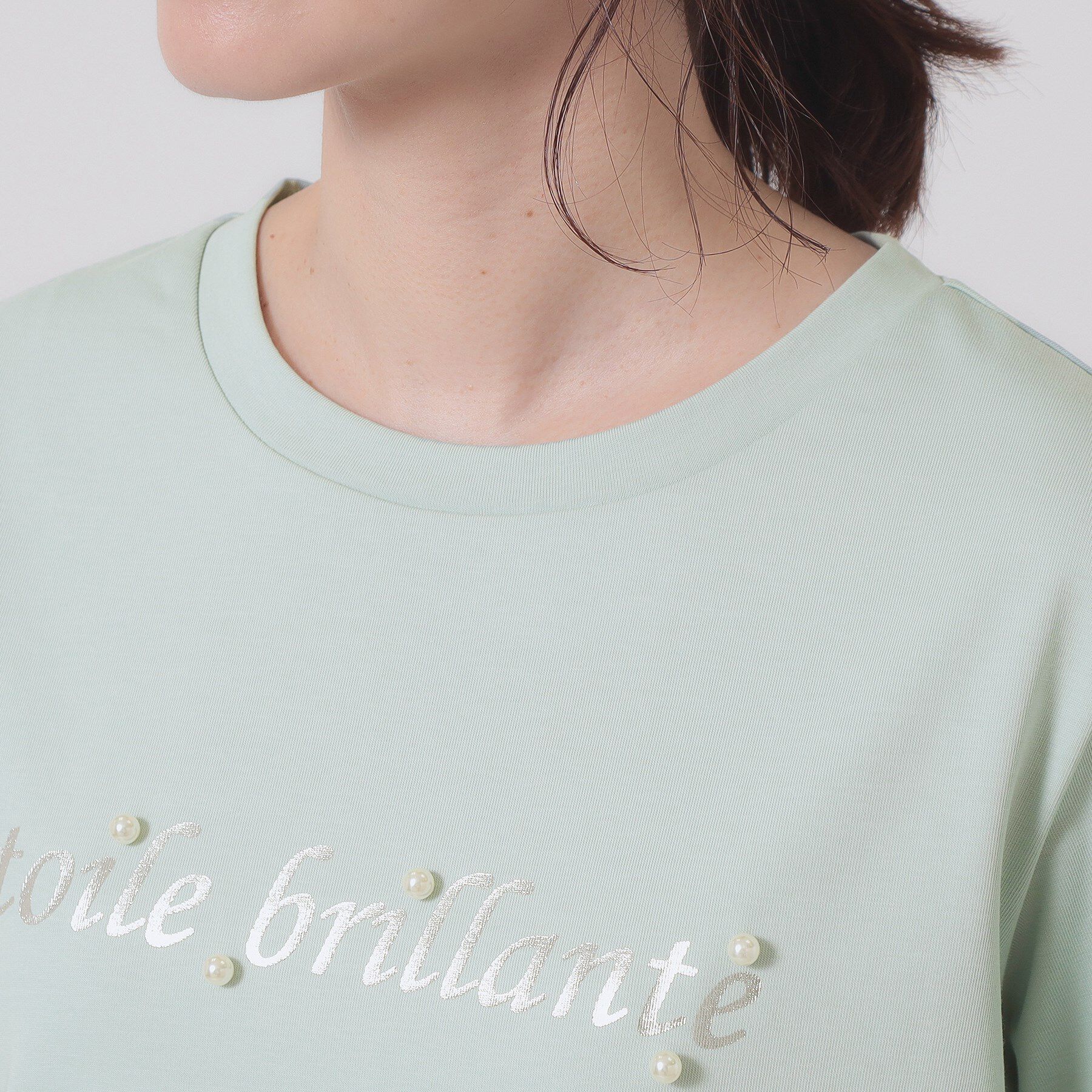 ITS&rsquo;DEMO「【手洗い可】箔ロゴプリントTシャツ」|Tシャツ・カットソー|