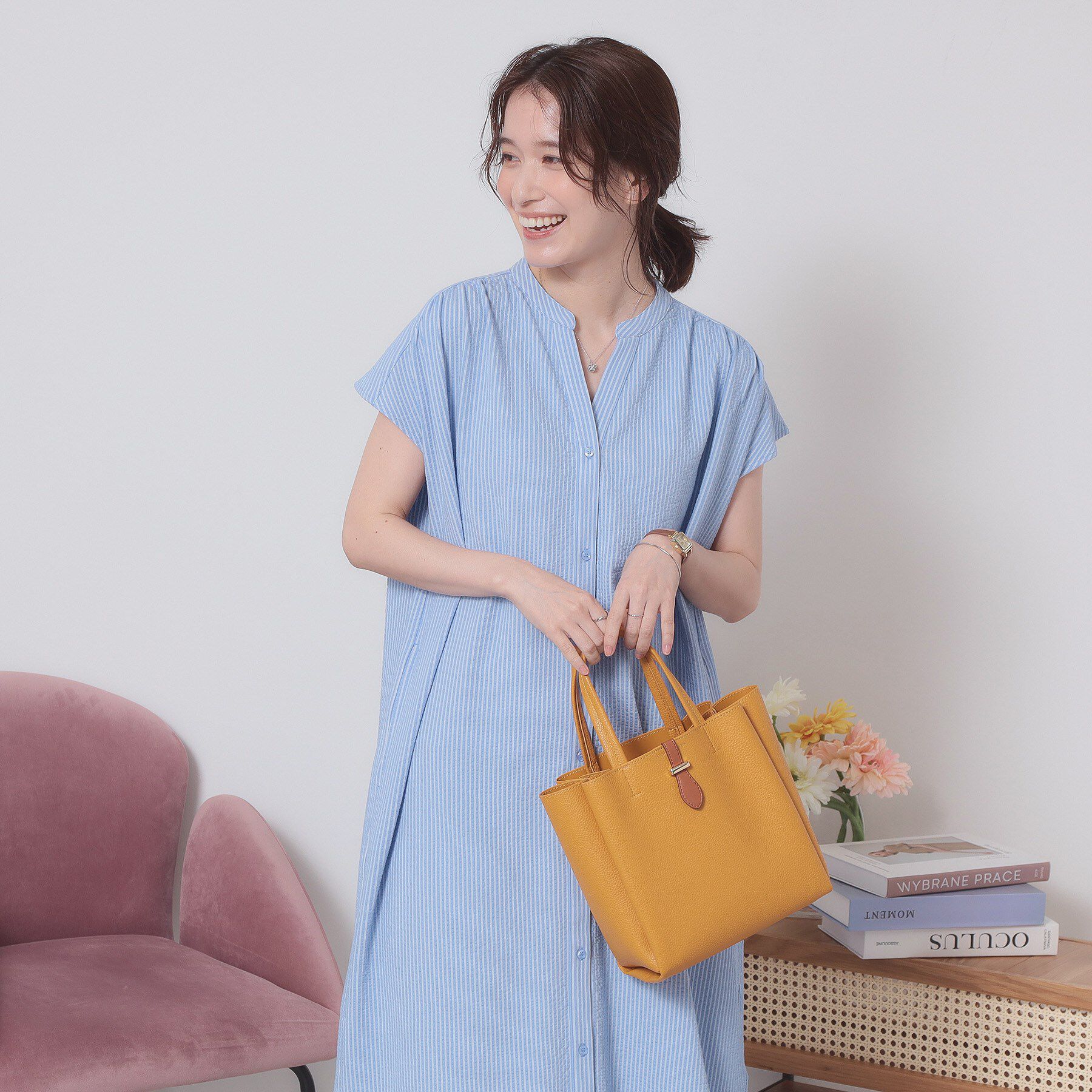 ITS&rsquo;DEMO「ベルト三層ミニトート」|ハンドバッグ|