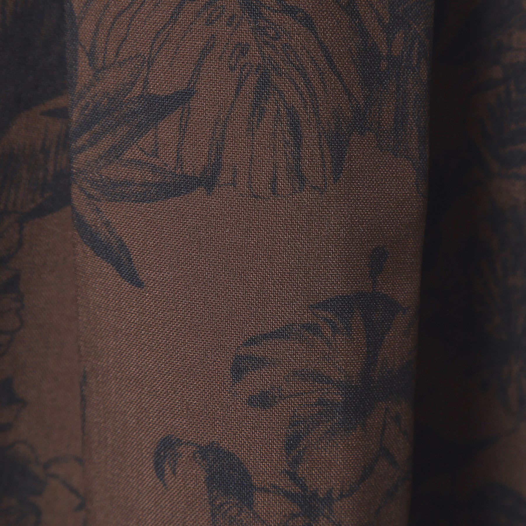 ITS&rsquo;DEMO「【清涼感／ウエスト後ろゴム／手洗い可】麻調花柄タックスカート」|スカート|