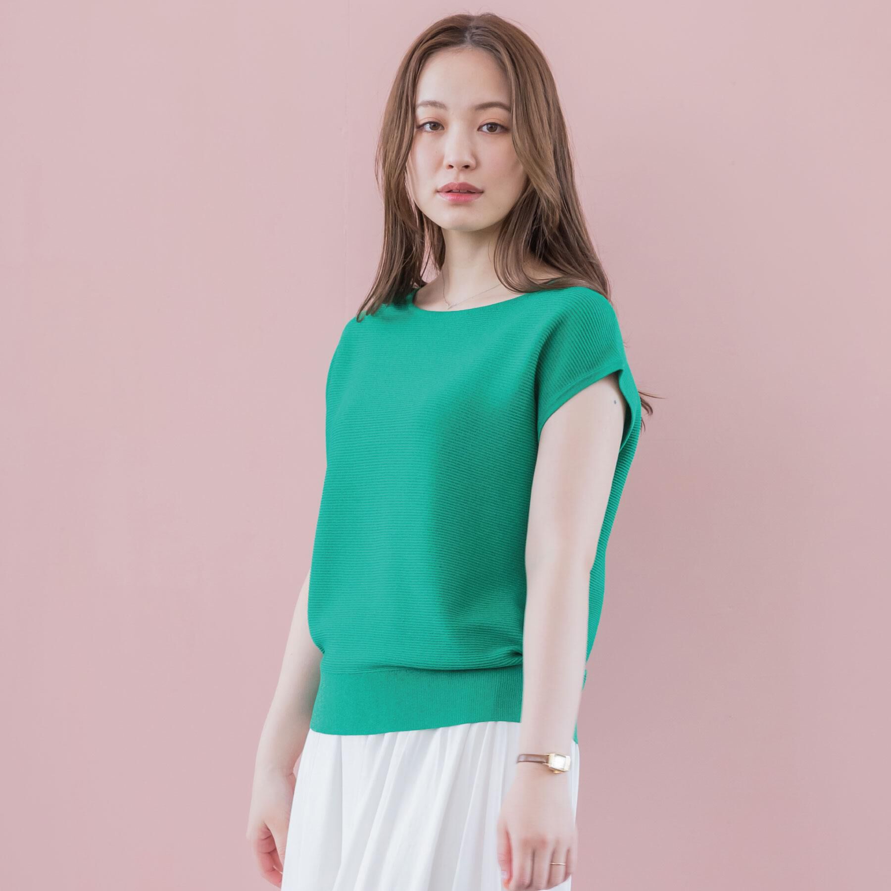 ITS&rsquo;DEMO「【さらりタッチ／ラメ／洗濯機OK】ラメガーターフレンチニット」|ニット・セーター|