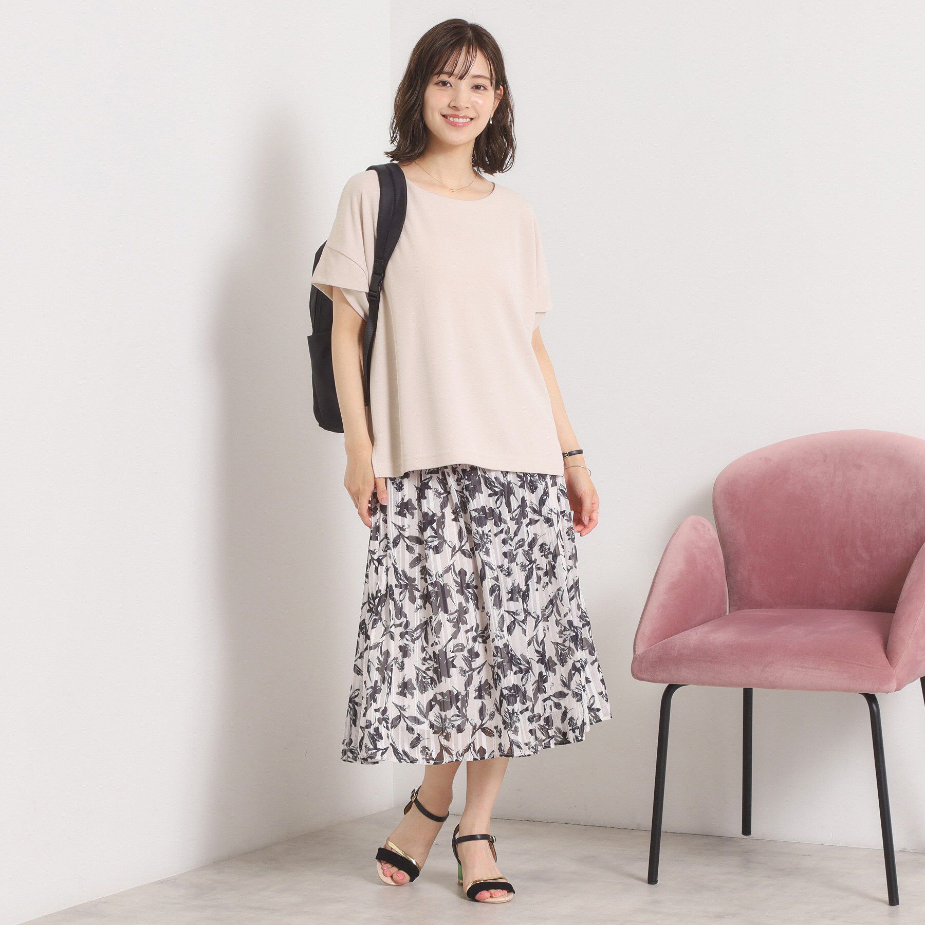 ITS&rsquo;DEMO「【接触冷感／吸水速乾／洗濯機OK】サカリバ袖タックプルオーバー」|Tシャツ・カットソー|