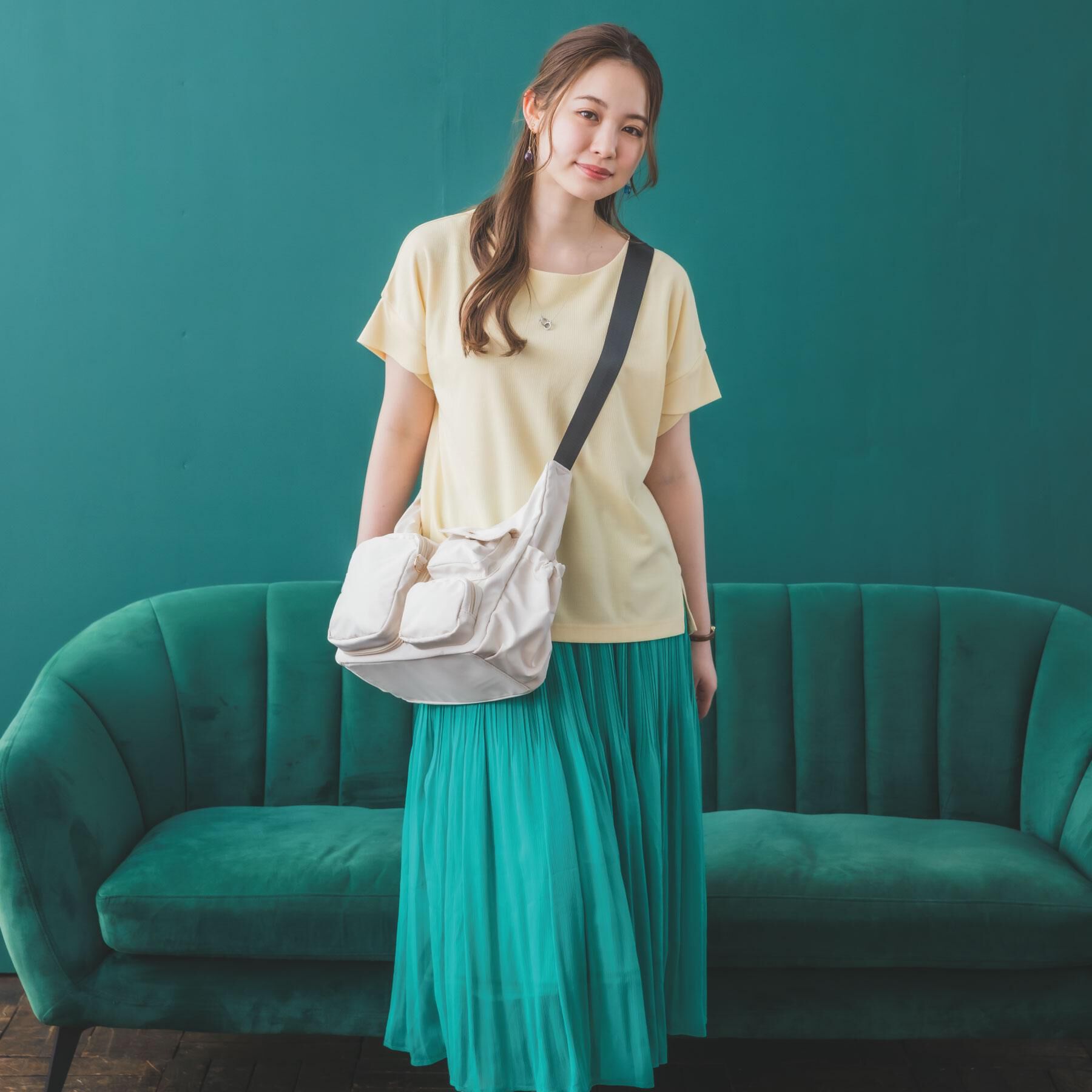 ITS&rsquo;DEMO「【接触冷感／吸水速乾／洗濯機OK】サカリバ袖タックプルオーバー」|Tシャツ・カットソー|