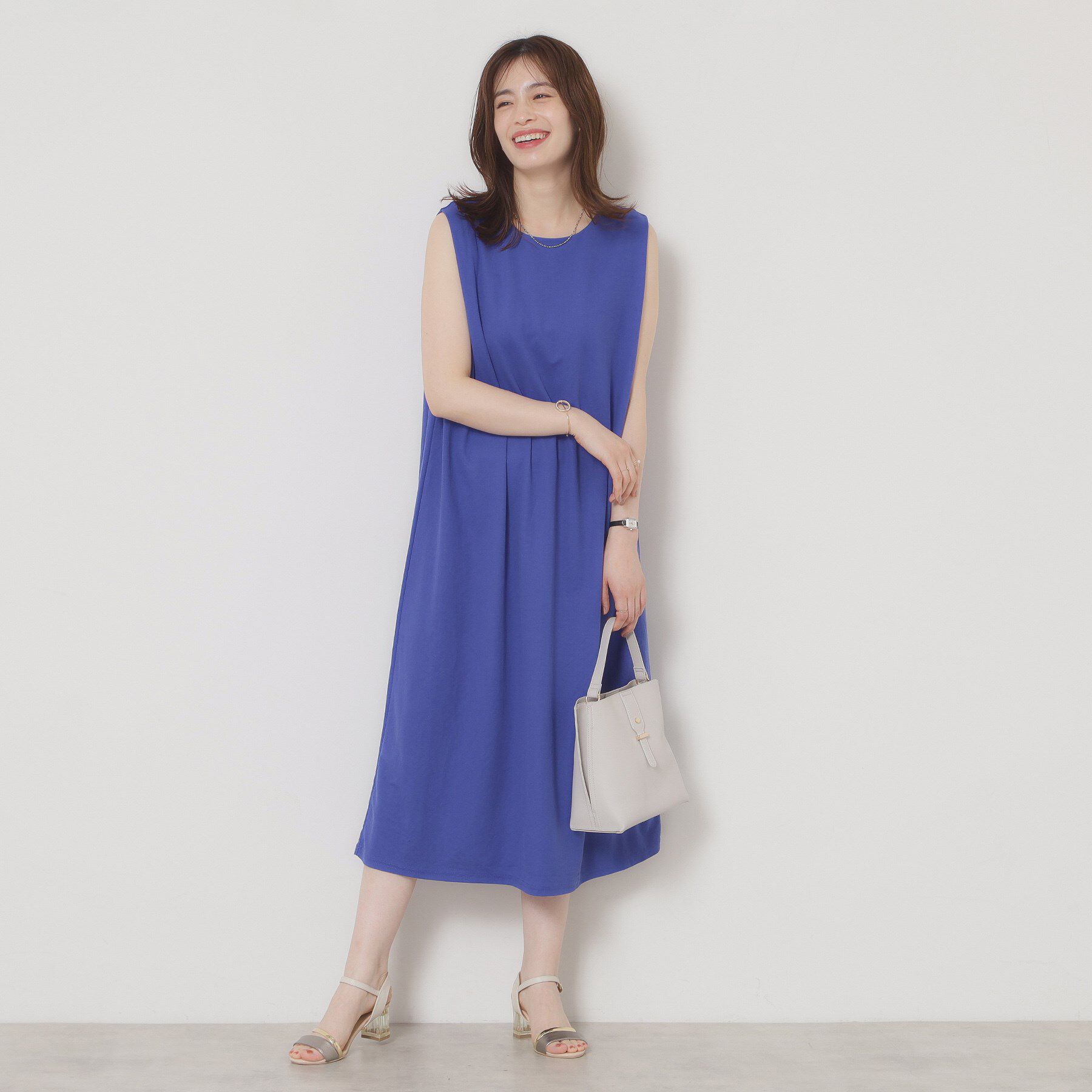 ITS&rsquo;DEMO「【接触冷感／洗濯機OK】カノコカットタックワンピース」|ワンピース|