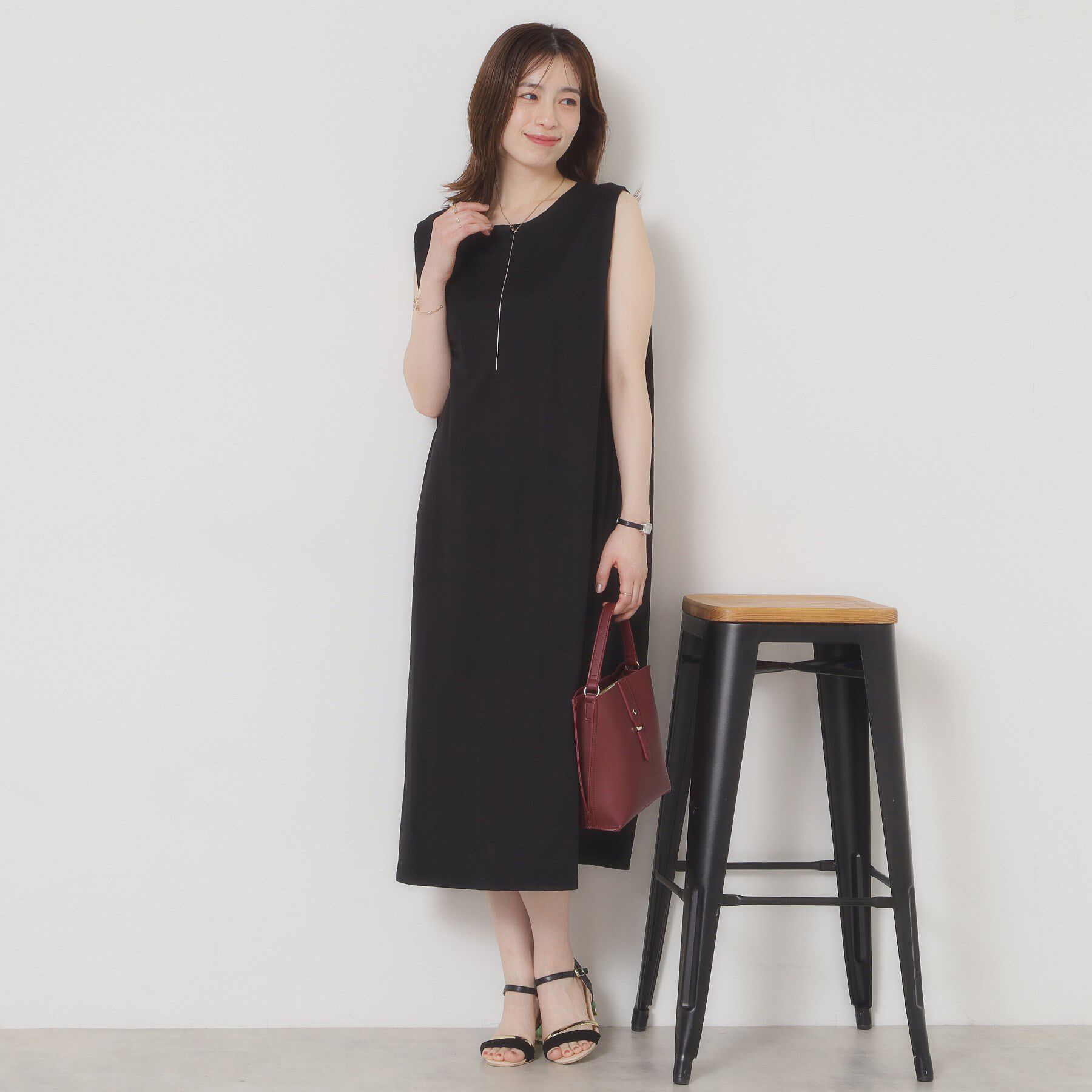 ITS&rsquo;DEMO「【接触冷感／洗濯機OK】カノコカットタックワンピース」|ワンピース|