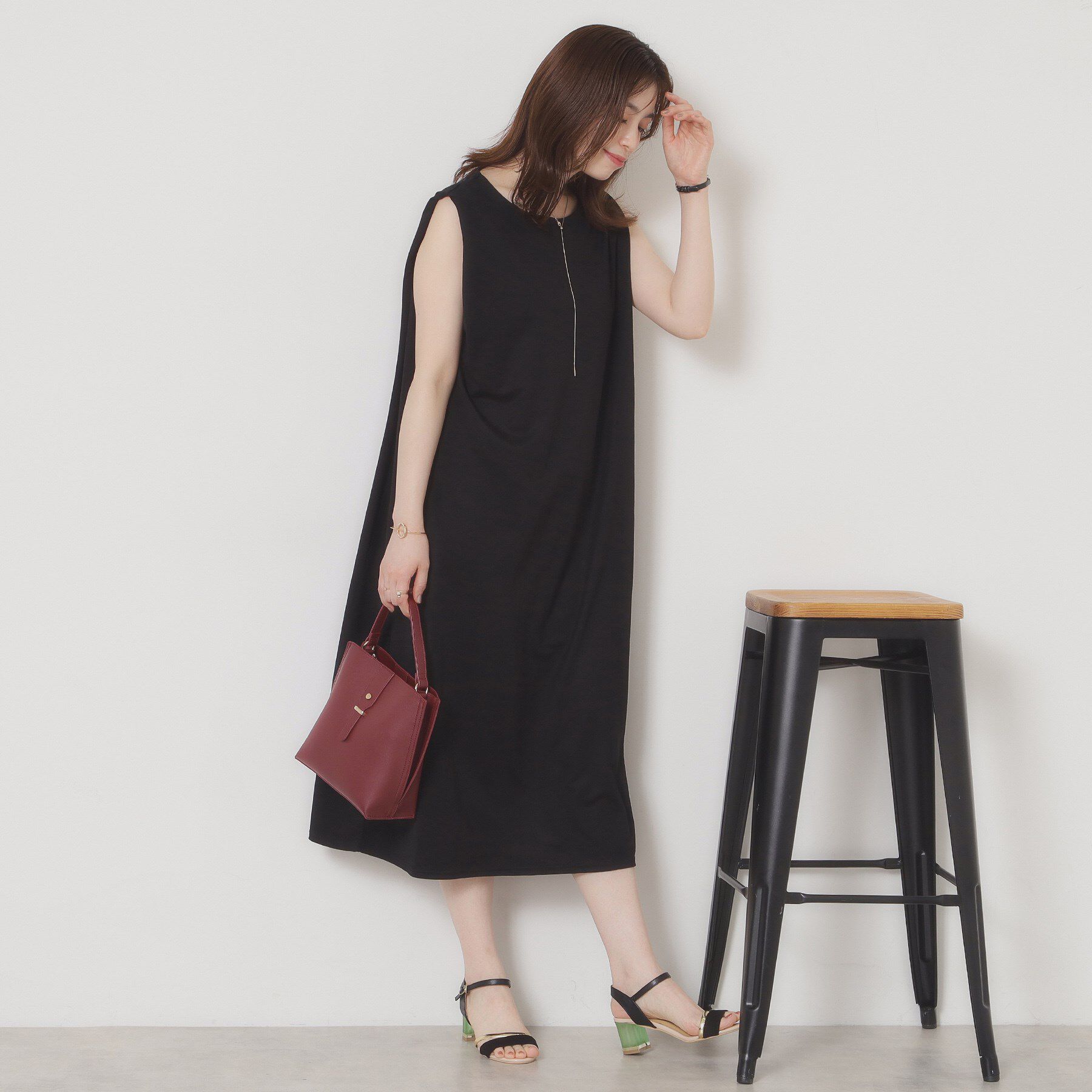 ITS&rsquo;DEMO「【接触冷感／洗濯機OK】カノコカットタックワンピース」|ワンピース|