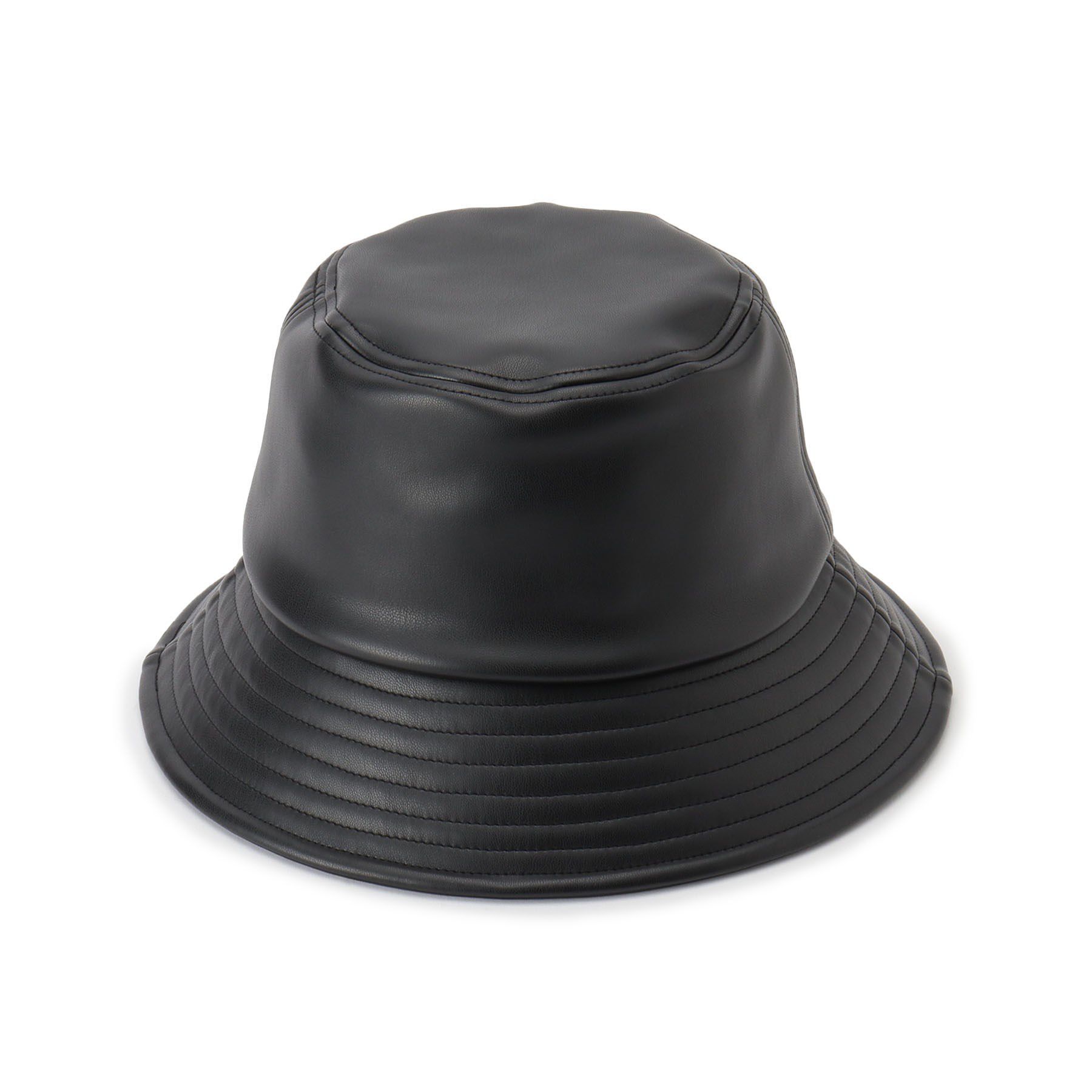 ITS&rsquo;DEMO「合皮バケットハット」|ハット|ブラック(019)