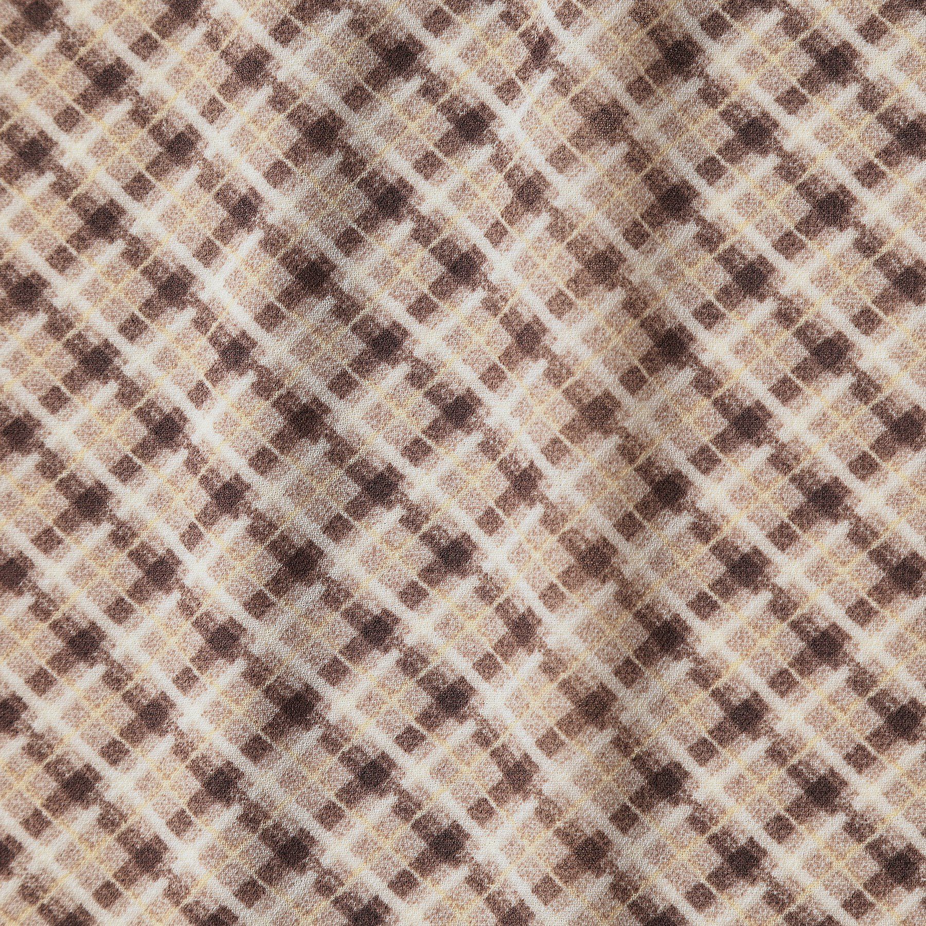 ITS&rsquo;DEMO「【手洗い可／セットアップ可】チェックスタンドフリルブラウス」|シャツ・ブラウス|