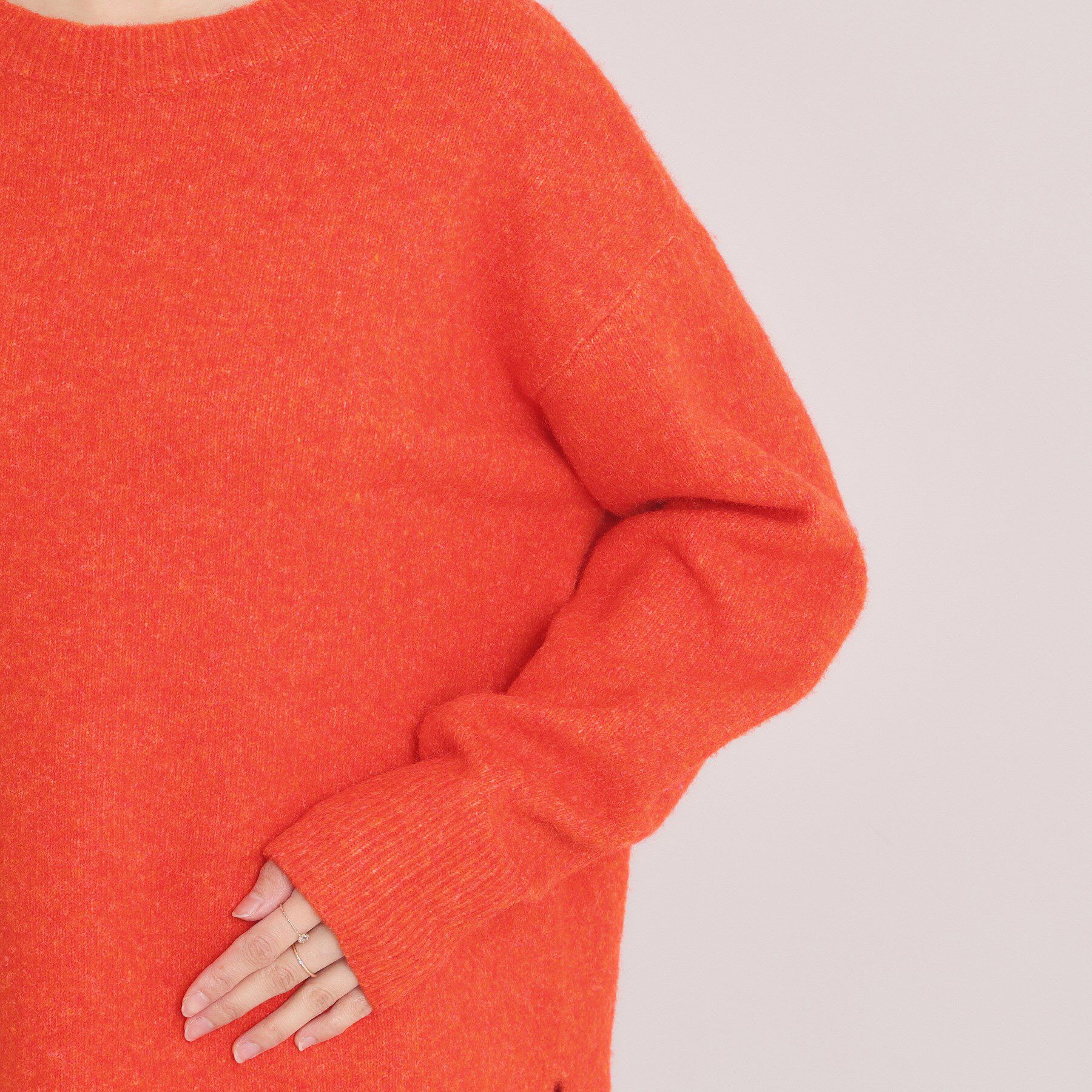 ITS&rsquo;DEMO「【洗濯機OK】ミックスヤーンクルーニット」|ニット・セーター|