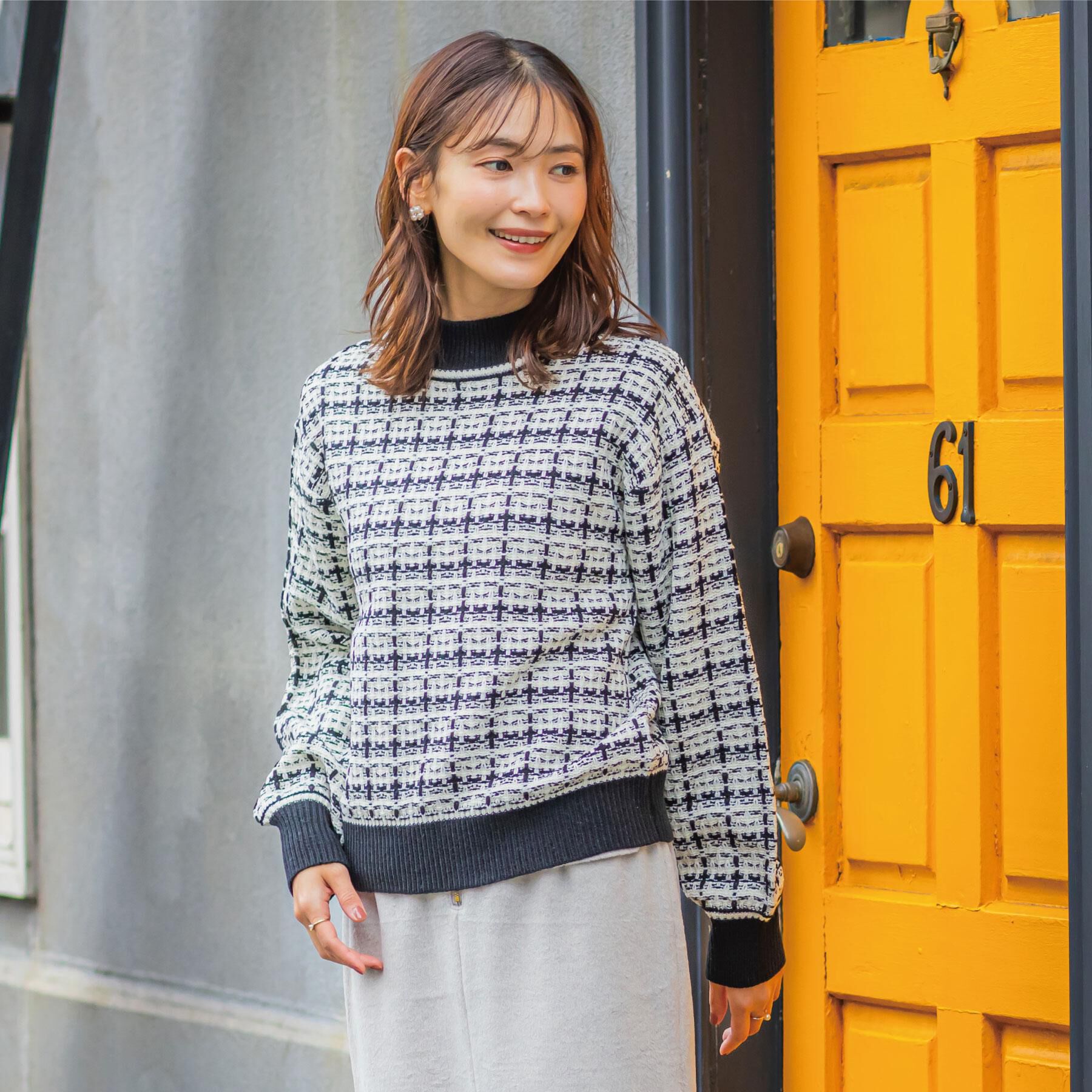 ITS&rsquo;DEMO「【手洗い可】ツイードニット」|ニット・セーター|