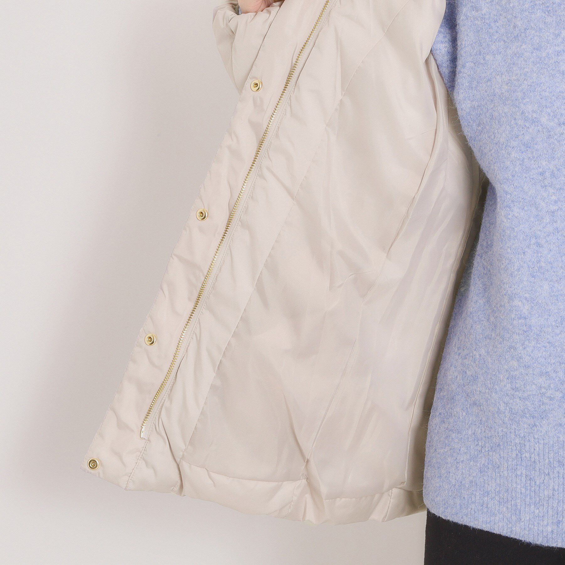 ITS&rsquo;DEMO「【撥水加工】ショールカラー中綿ミディ丈コート」|ダウン|