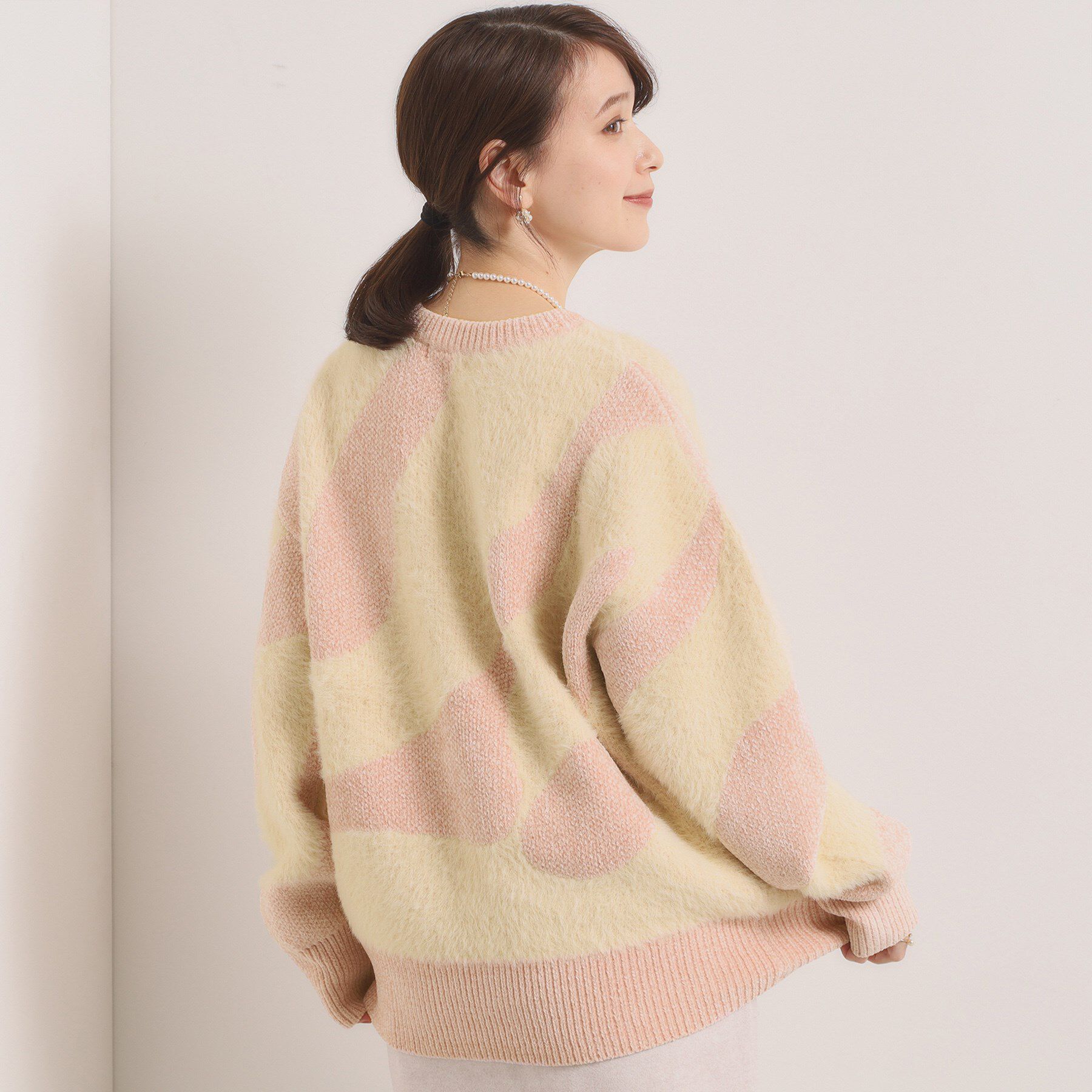 ITS&rsquo;DEMO「【手洗い可】モール&times;シャギーニット」|ニット・セーター|