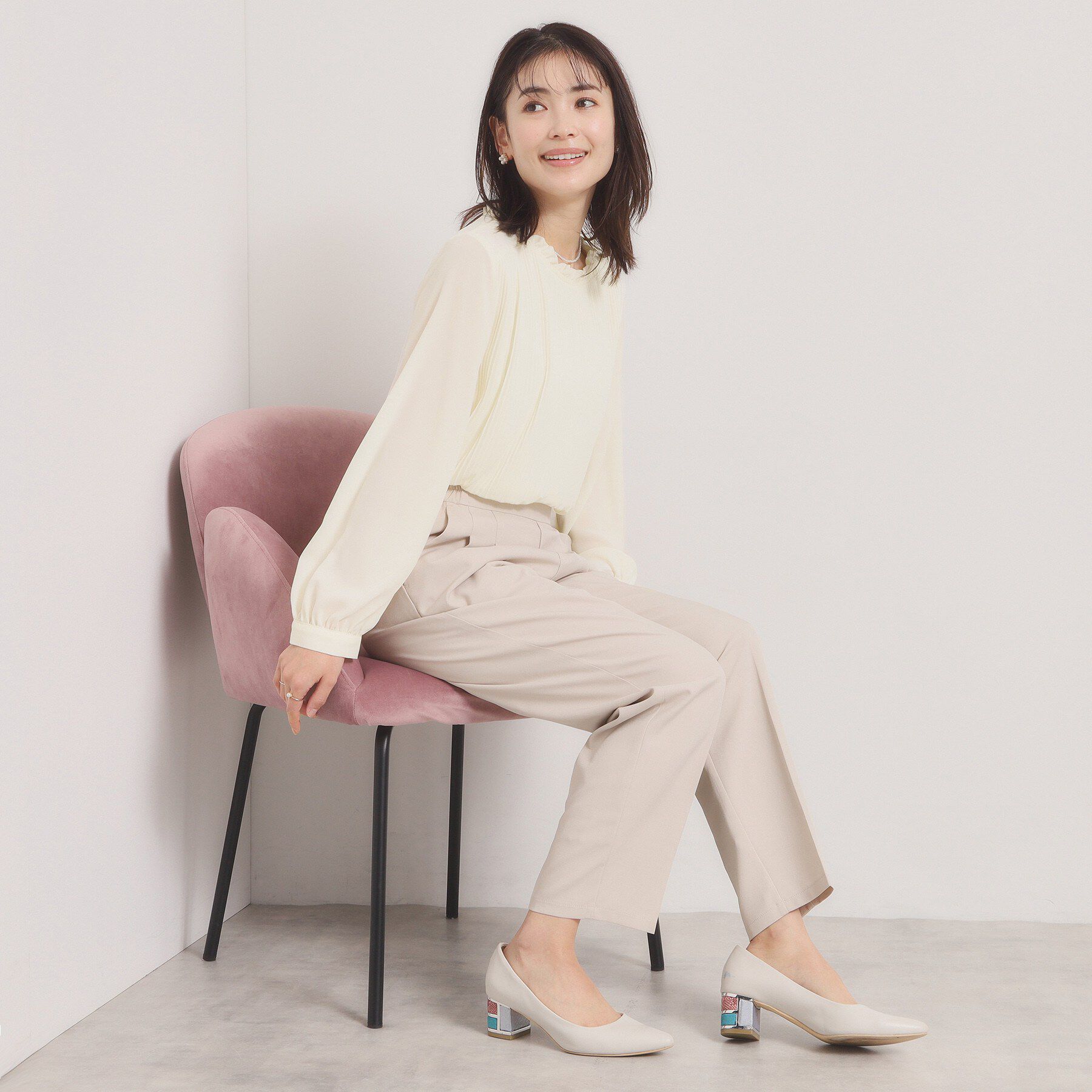 ITS&rsquo;DEMO「【入卒／手洗い可】プリーツブラウス」|シャツ・ブラウス|