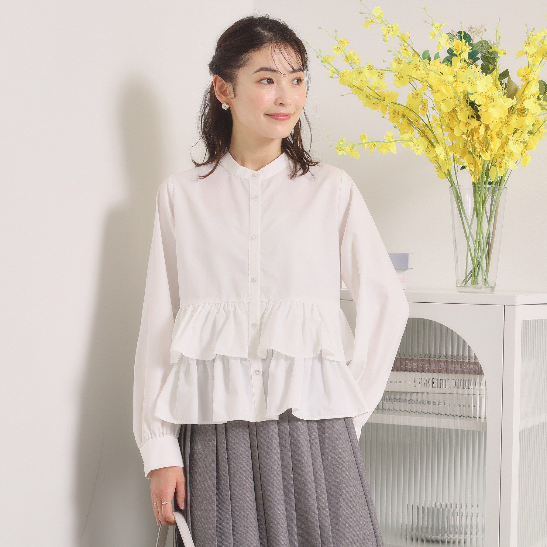 ITS&rsquo;DEMO「【洗濯機OK】ティアードフリルブラウス」|シャツ・ブラウス|