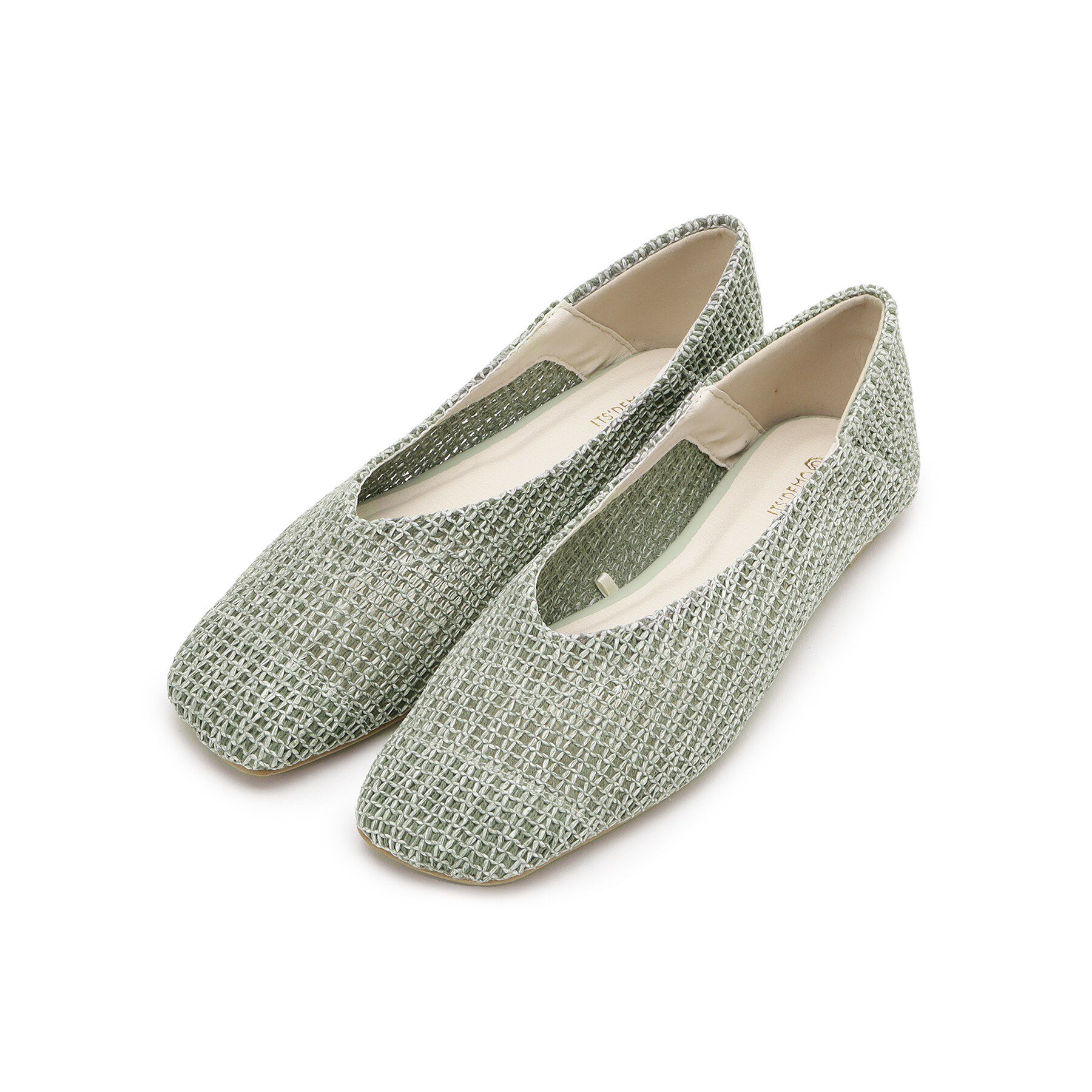 ITS&rsquo;DEMO「【3E幅】スクエアフラットパンプス」|パンプス|