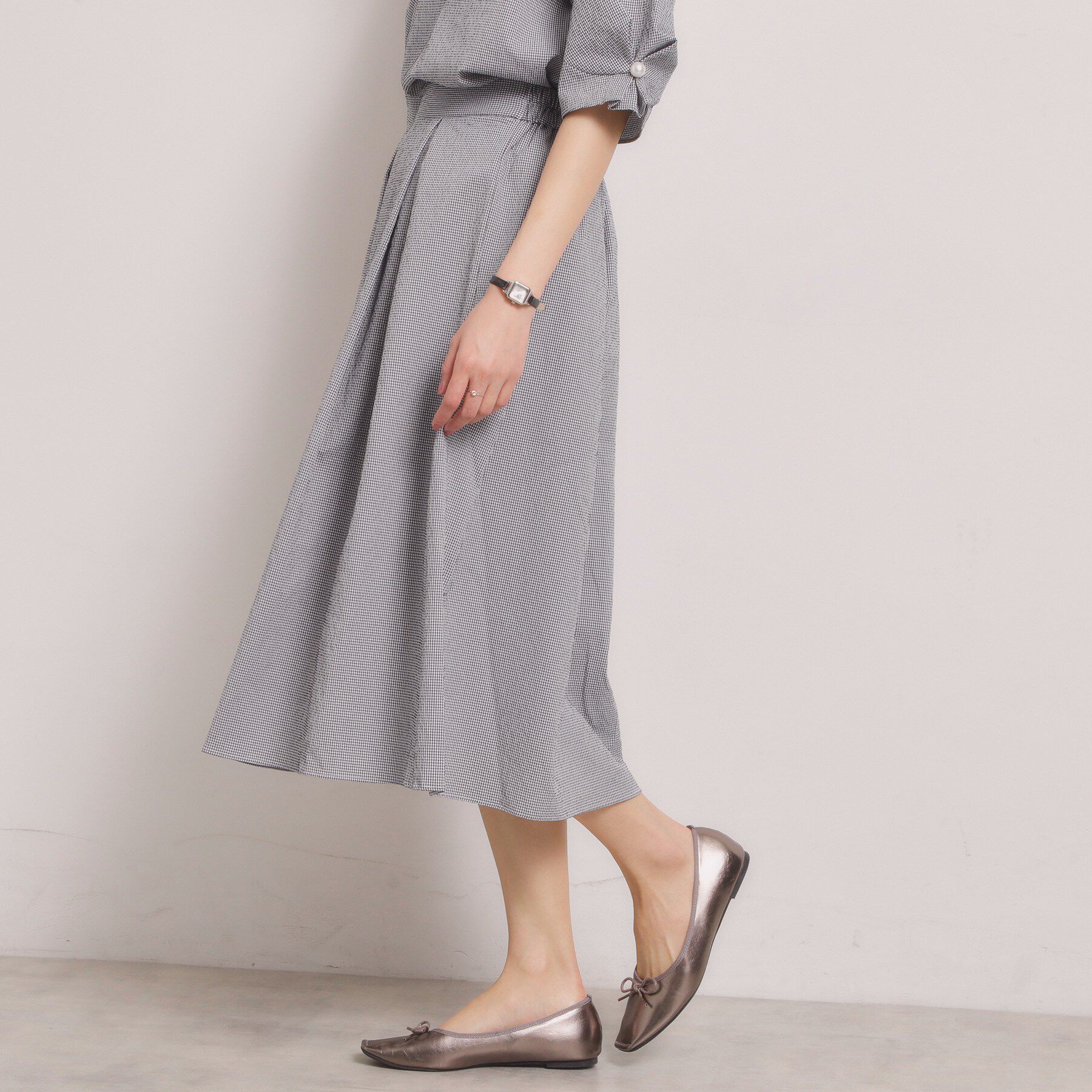 ITS&rsquo;DEMO「【手洗い可／セットアップ可】サッカースカート」|スカート|