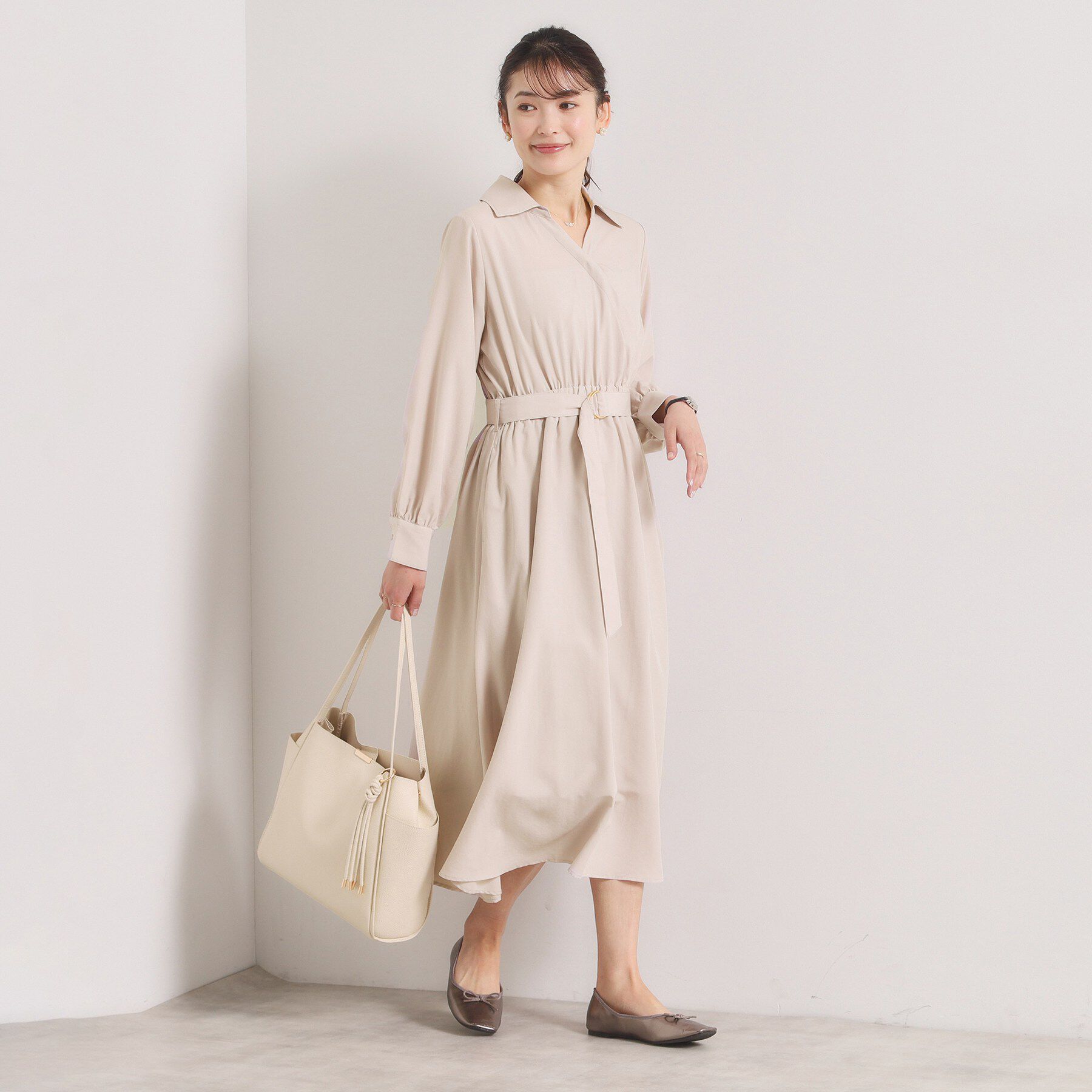 ITS&rsquo;DEMO「【UVケア／洗濯機OK】カシュクールワンピース」|ワンピース|