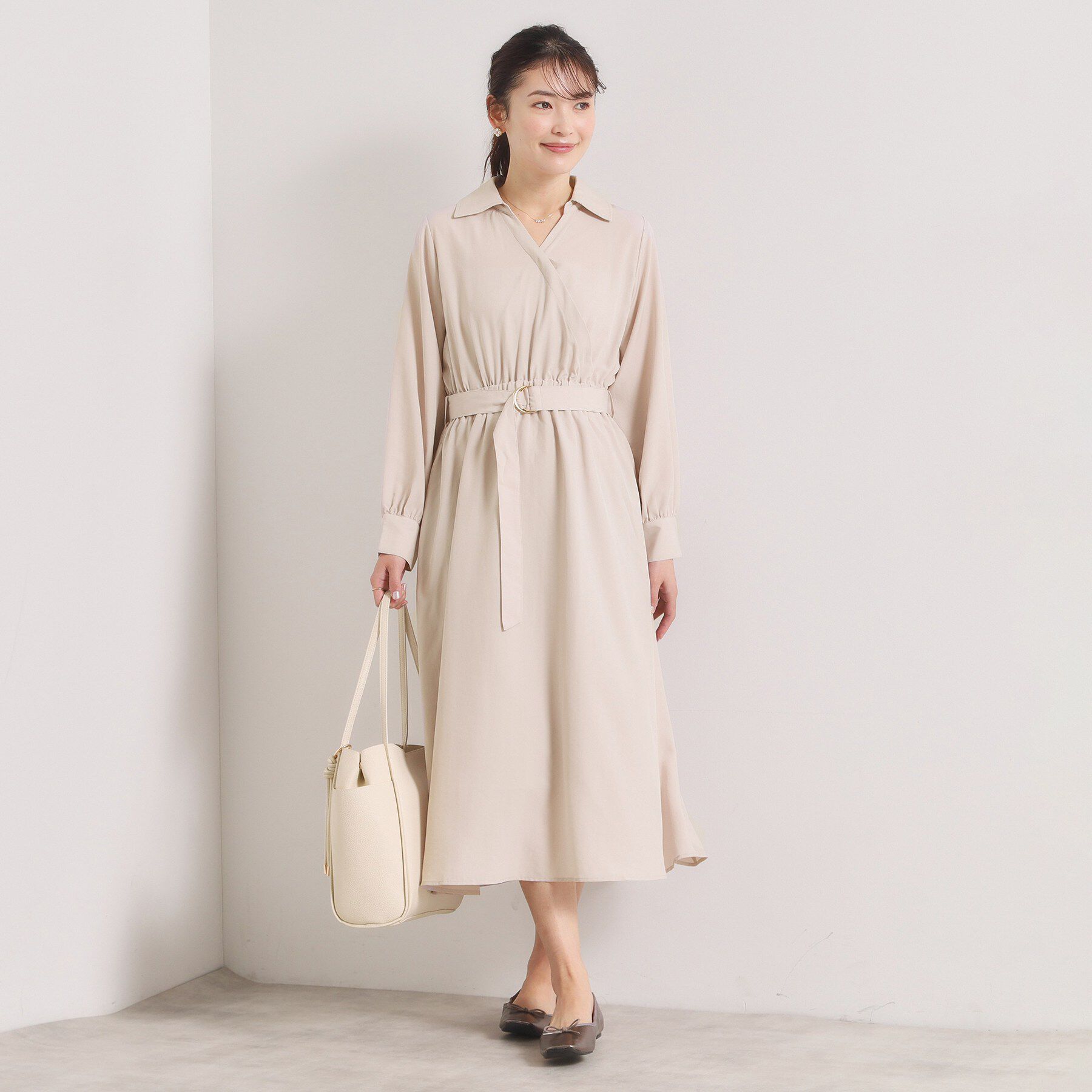 ITS&rsquo;DEMO「【UVケア／洗濯機OK】カシュクールワンピース」|ワンピース|