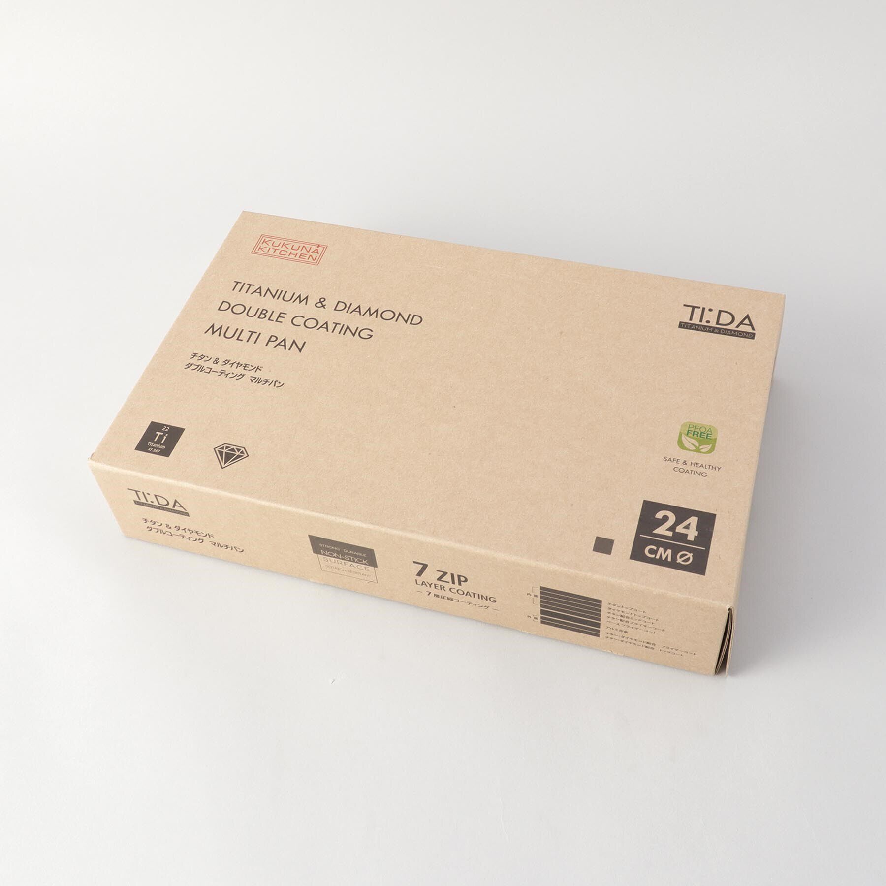 212 KITCHEN STORE「チタン＆ダイヤモンドＷコーティング マルチパン24cm GY ＜TI：DA ティーダ＞」|食器・キッチングッズ|