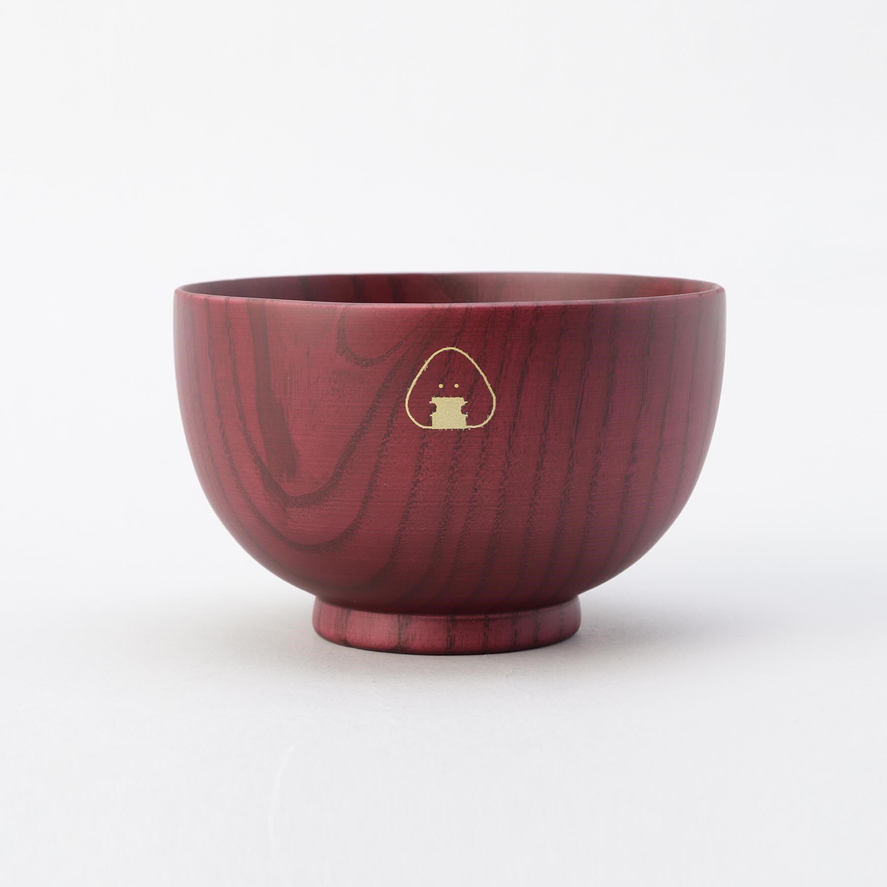 212 KITCHEN STORE「ぎゅっとおにぎりさん 木製汁椀 赤」|食器・キッチングッズ|