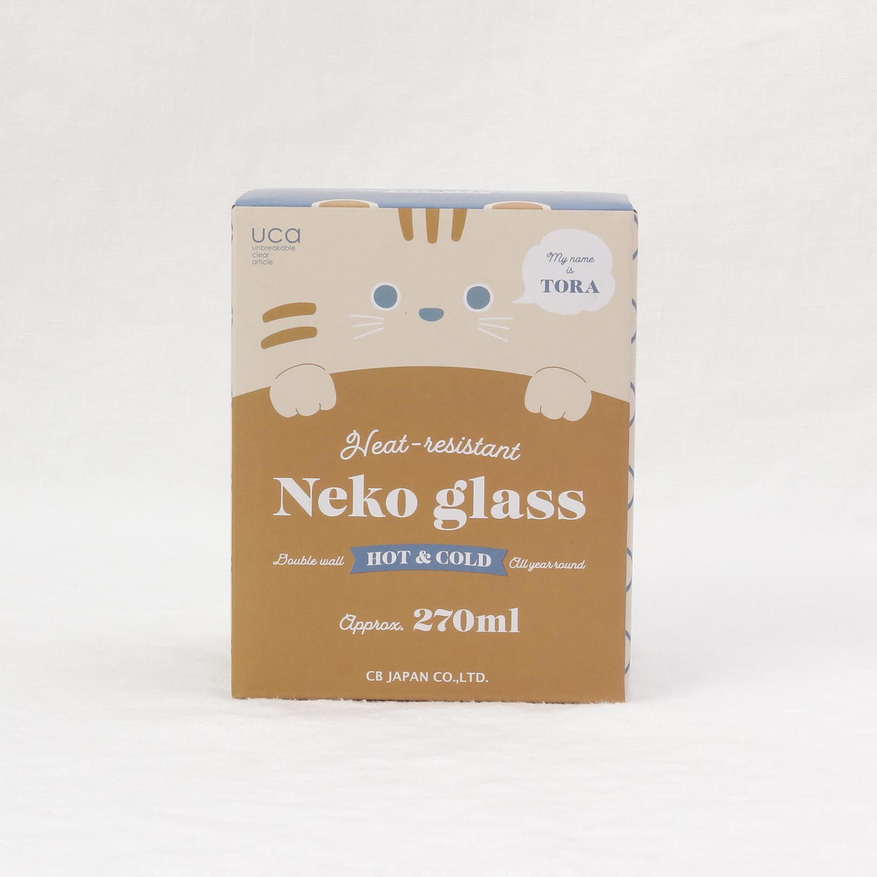 212 KITCHEN STORE「uca 耐熱ネコグラス トラ」|グラス・マグカップ|