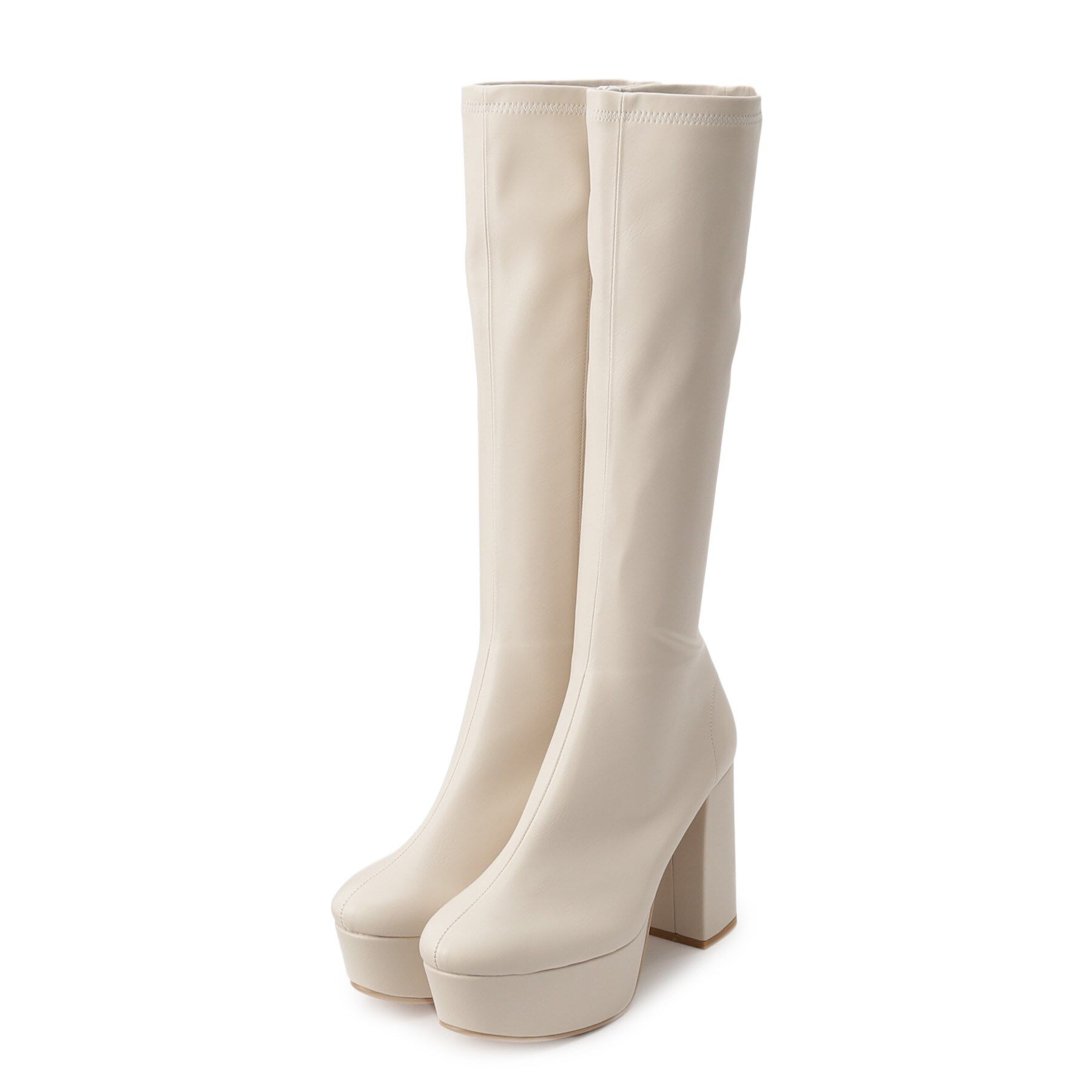 ESPERANZA「【ラク盛り／ロングブーツ】リピーター続出／脚長美脚　厚底ロングブーツ」|ショートブーツ|