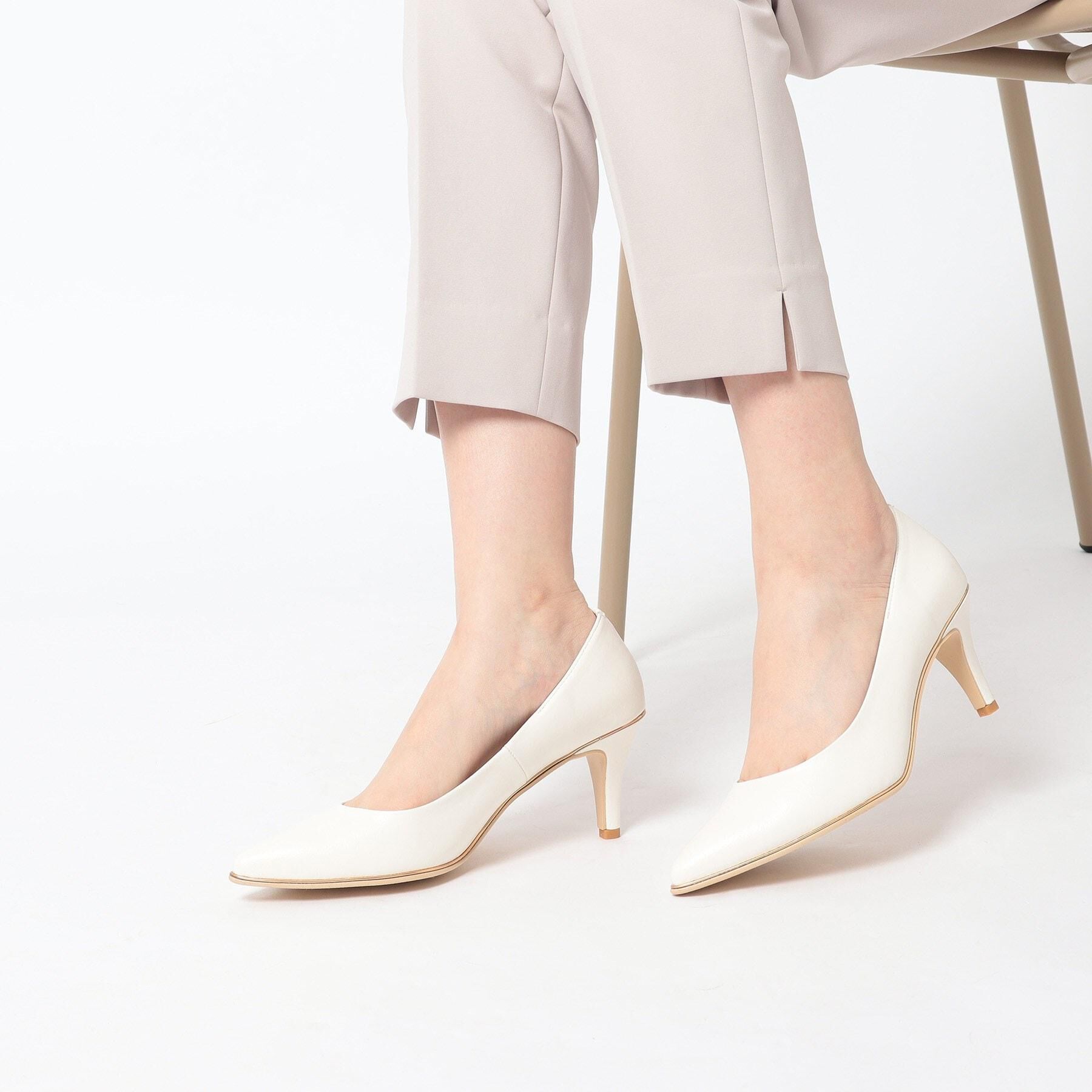 ESPERANZA「【12時間パンプス】約7.5㎝　歩きやすくて疲れにくい」|パンプス|アイボリー(004)