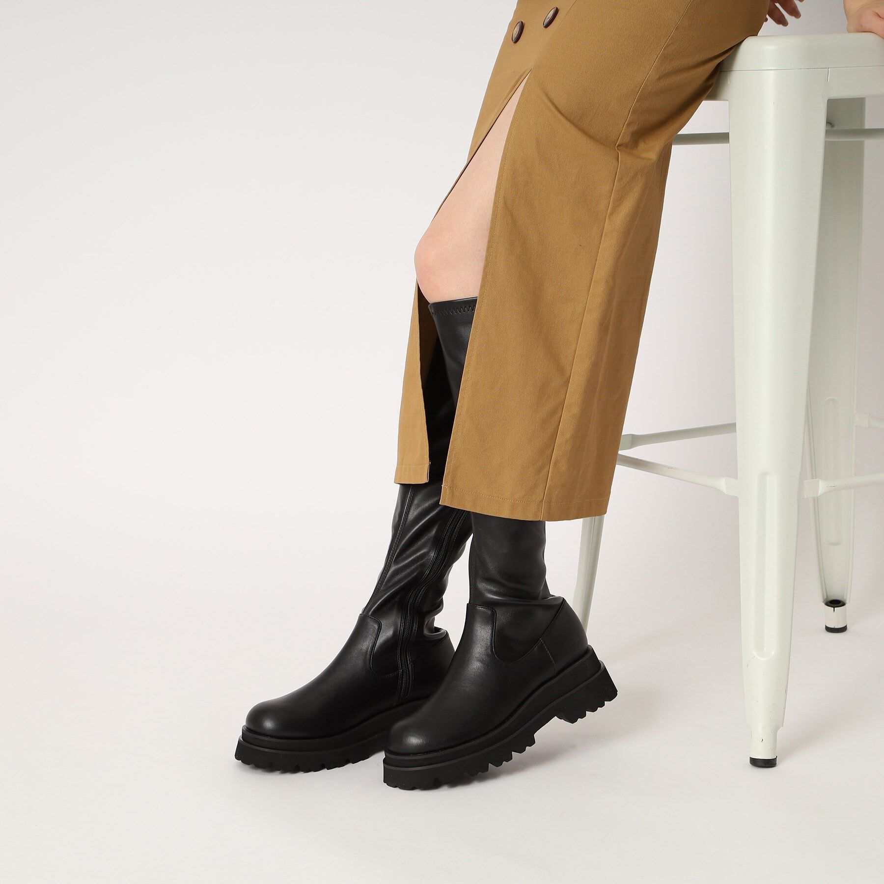 ESPERANZA「晴雨兼用トラックソールロングブーツ」|ショートブーツ|