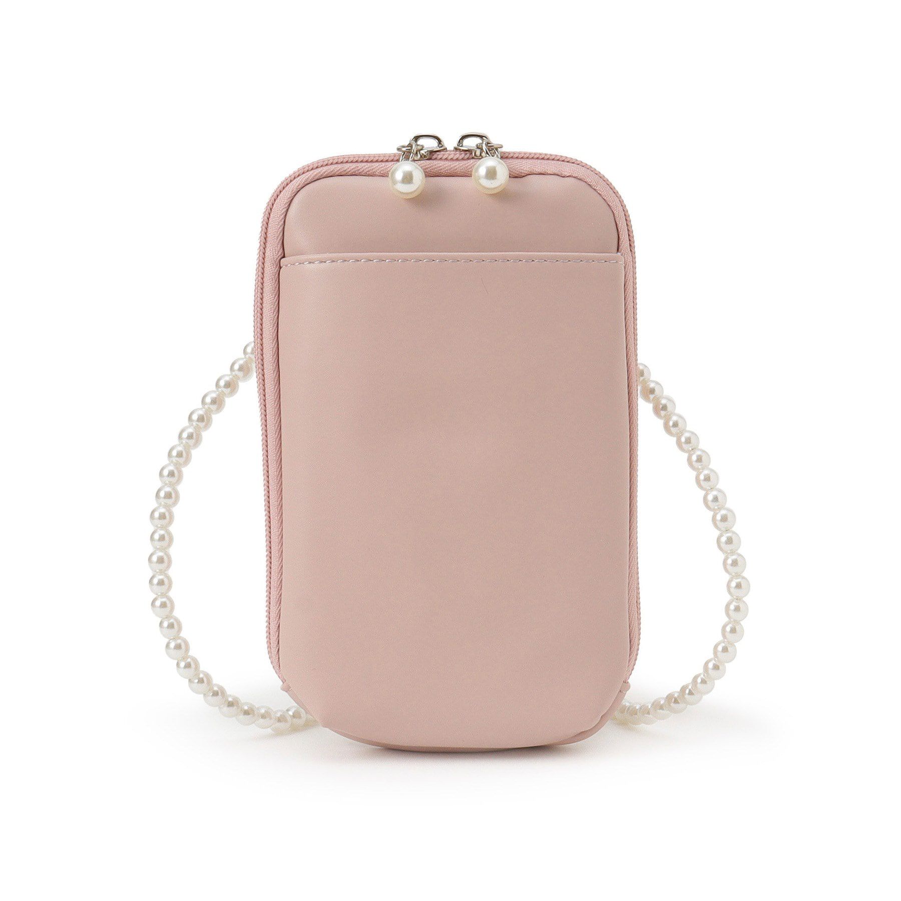 Ober Tashe「パール調チェーン マルチショルダーバッグ お財布ショルダー スマホショルダー ミニ ポシェット」|ショルダー・メッセンジャー|ピンク(072)